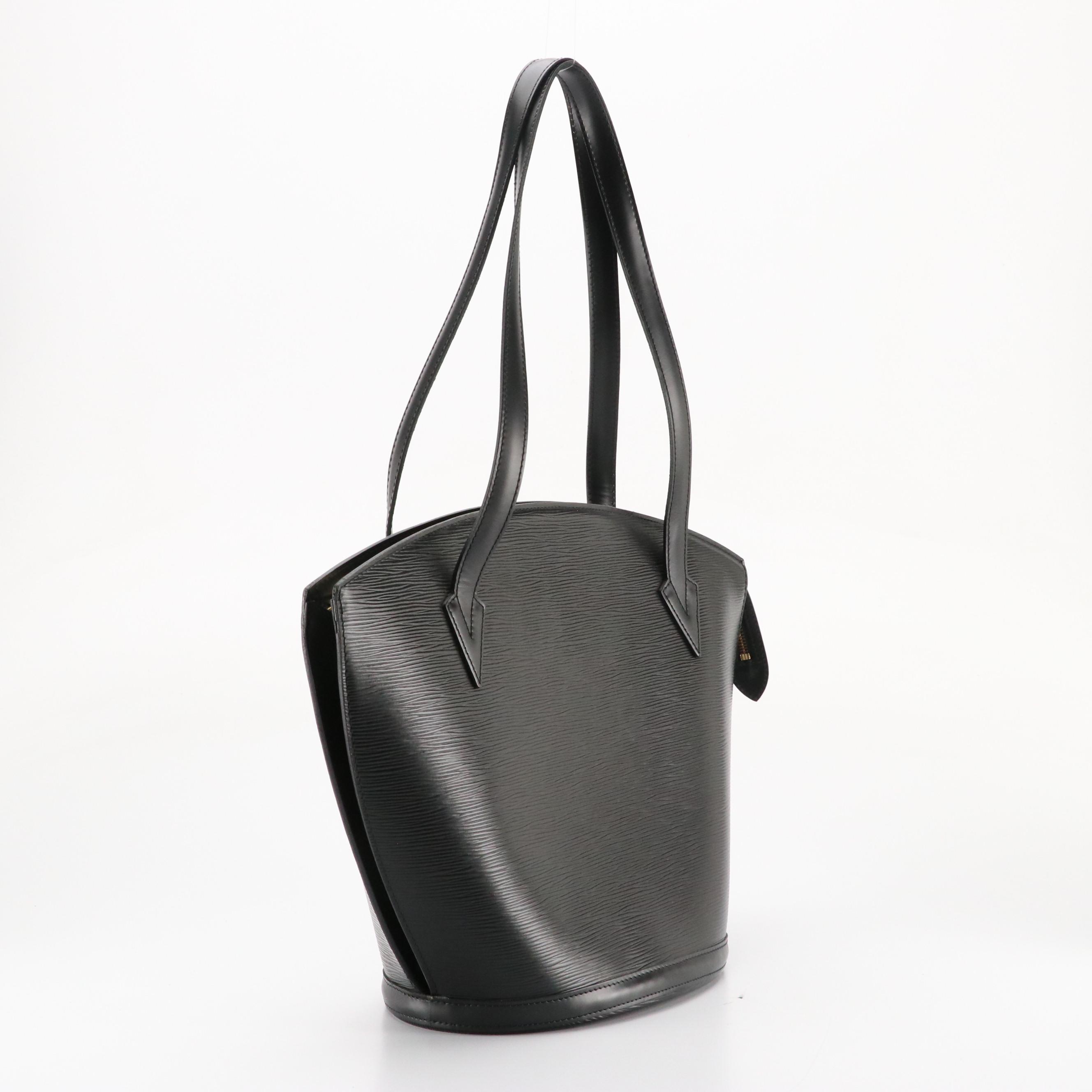 Louis Vuitton Saint Jacques GM Shoulder Bag in Black Epi Leather