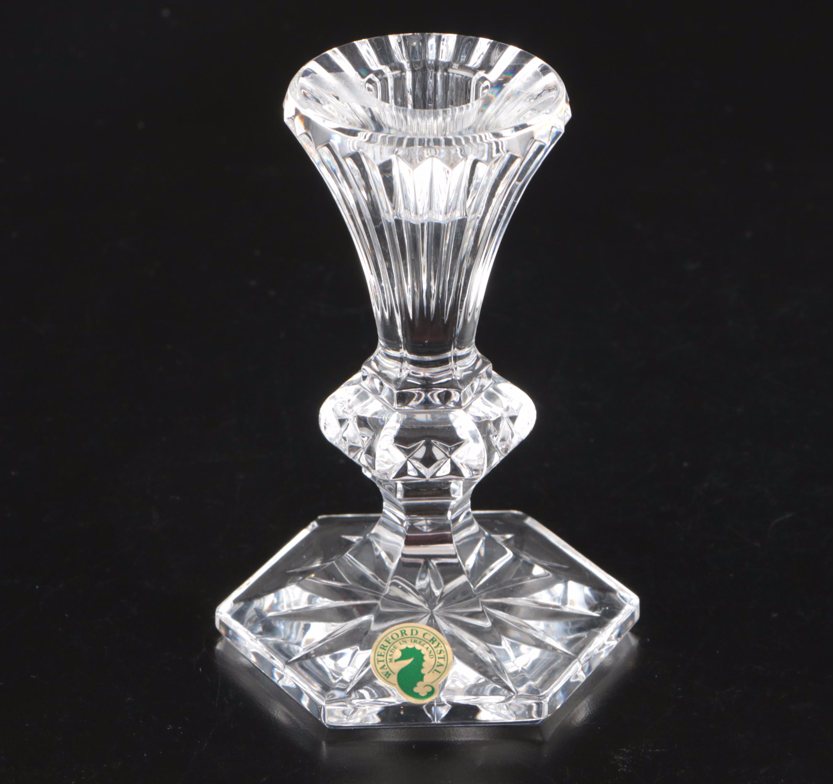 Pair of Waterford Crystal "Chatham" Candlesticks