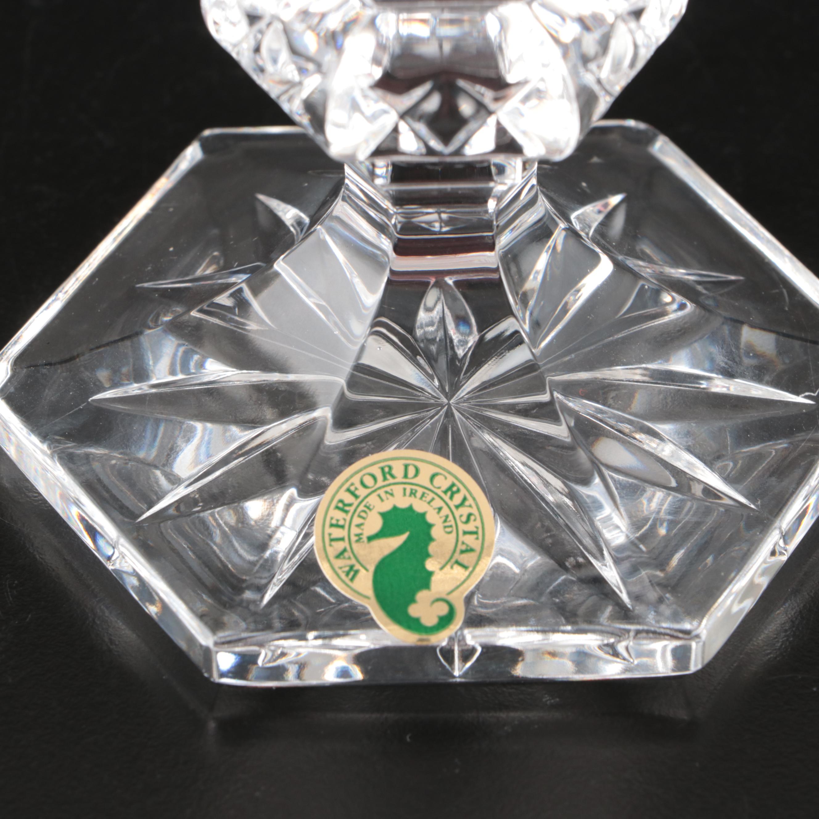 Pair of Waterford Crystal "Chatham" Candlesticks