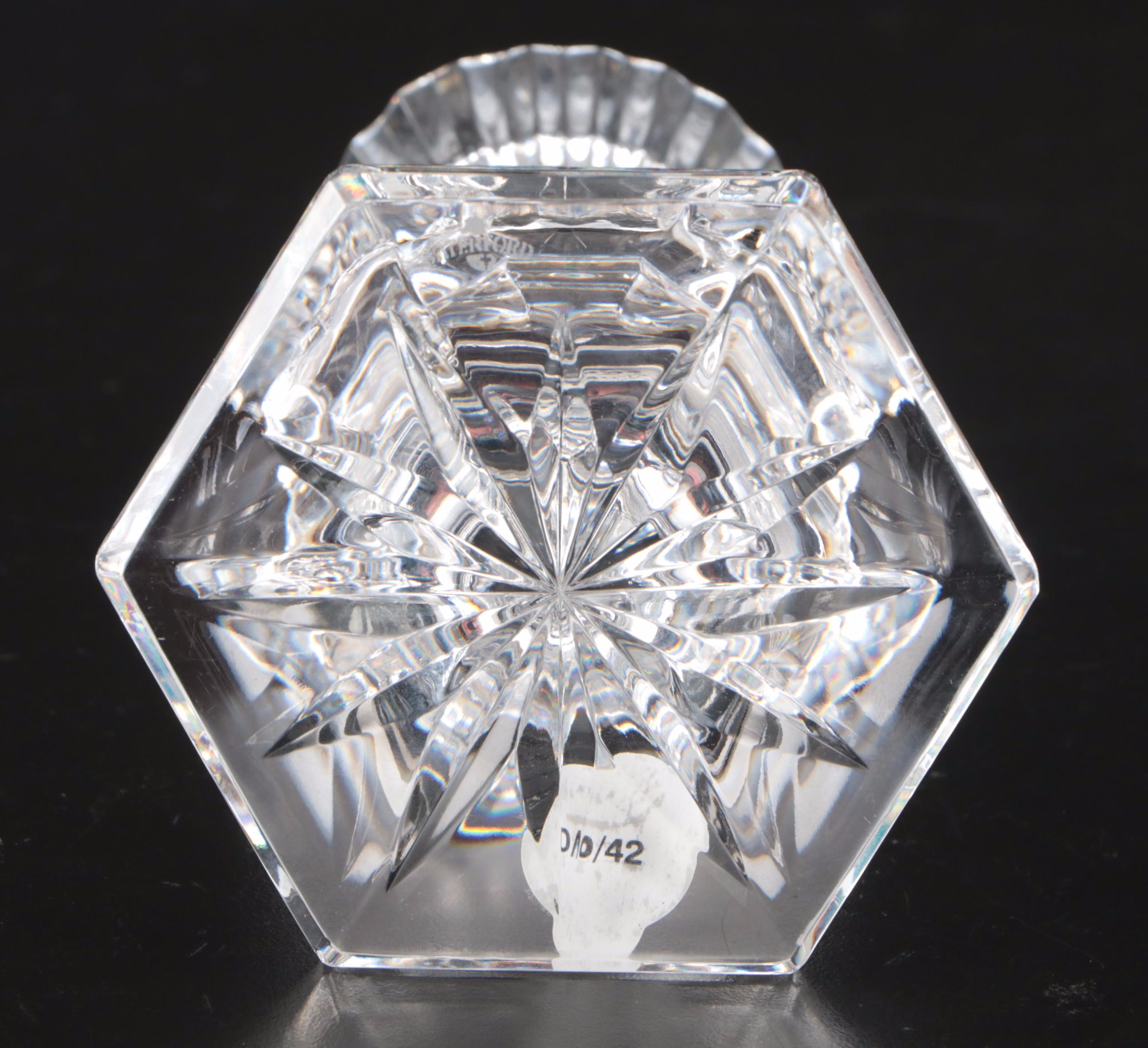 Pair of Waterford Crystal "Chatham" Candlesticks