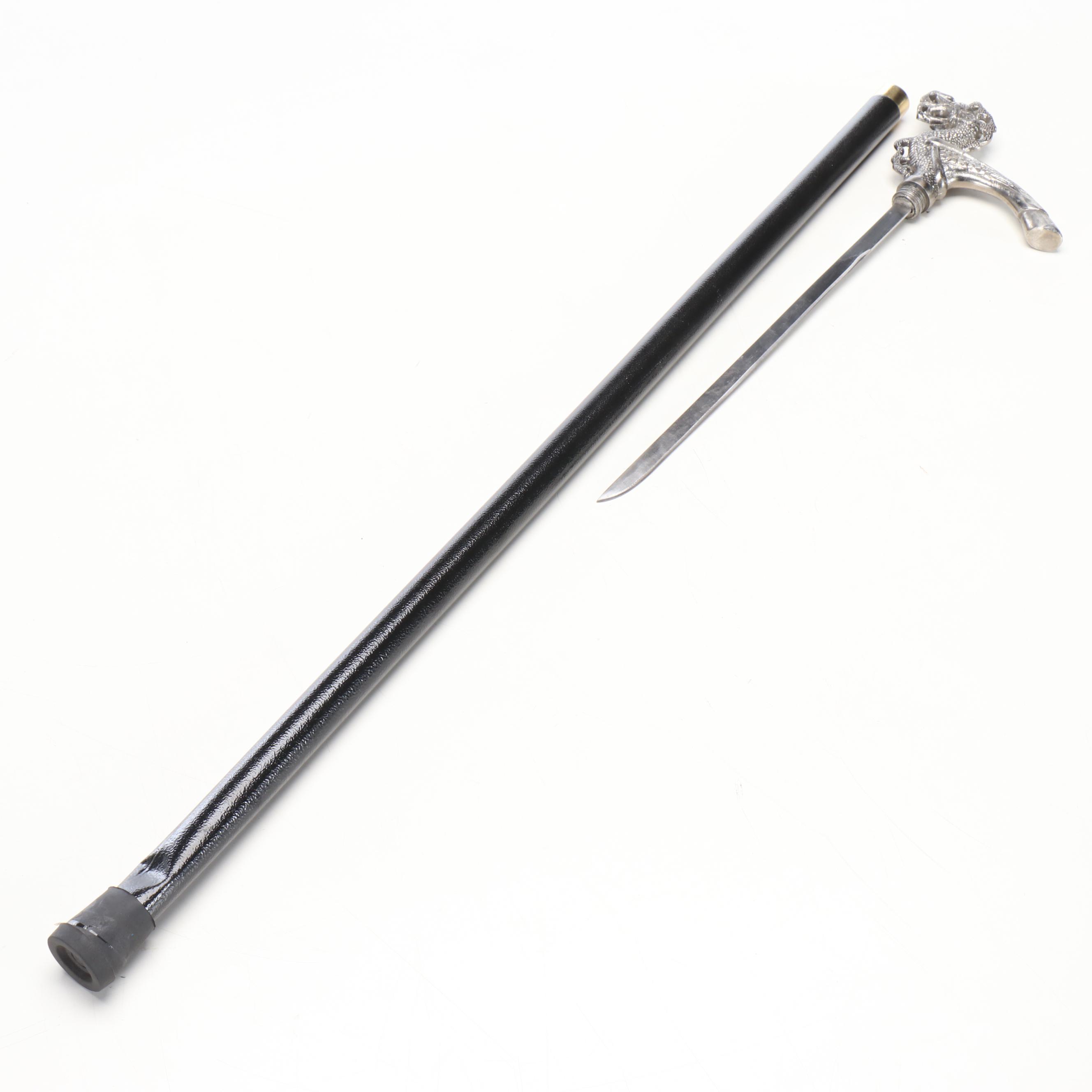 Seahorse Handled Sword Cane