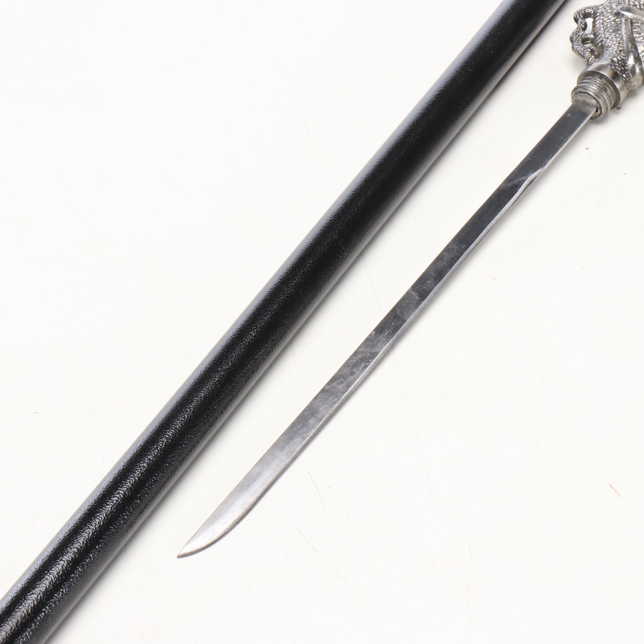 Seahorse Handled Sword Cane