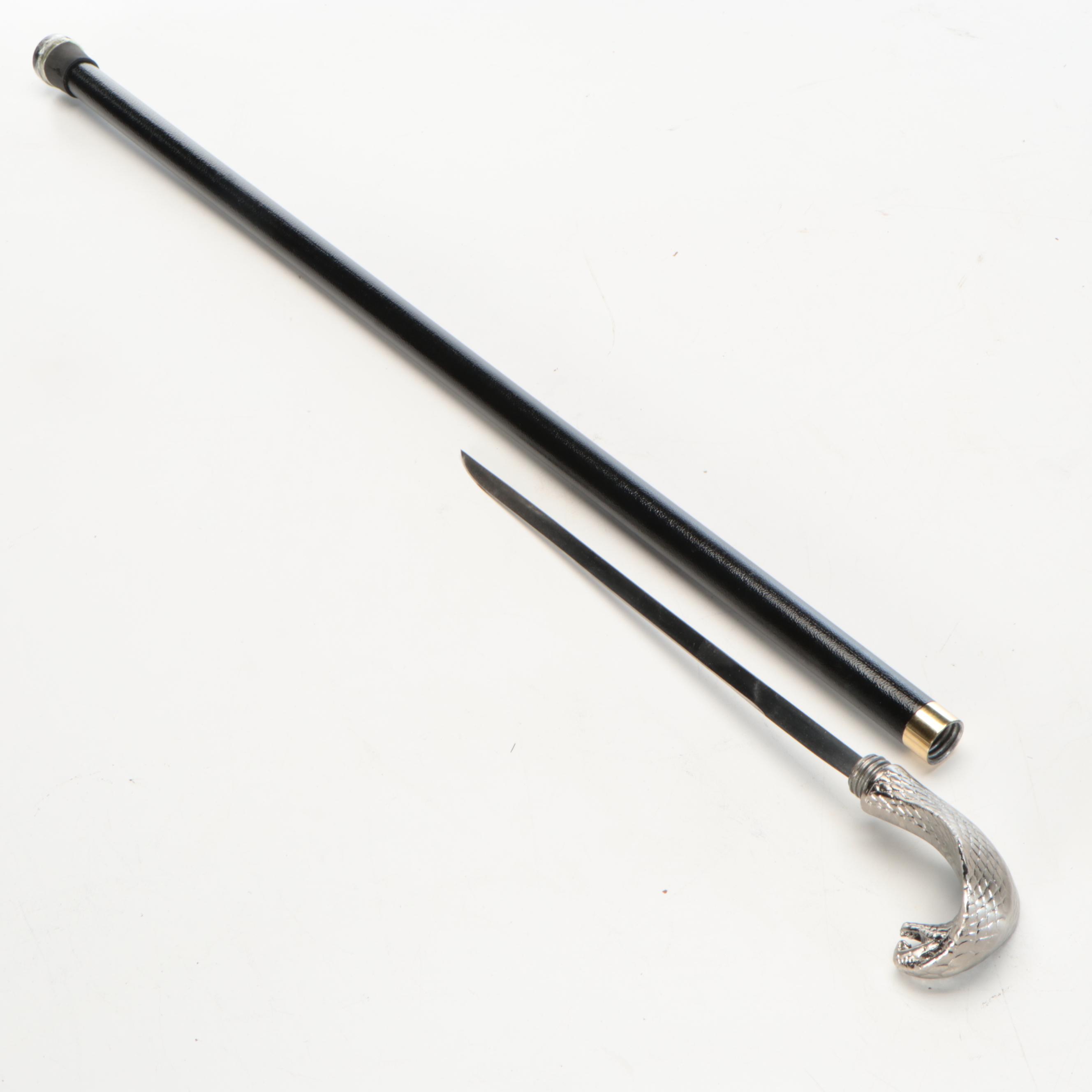 Cobra Handled Sword Cane