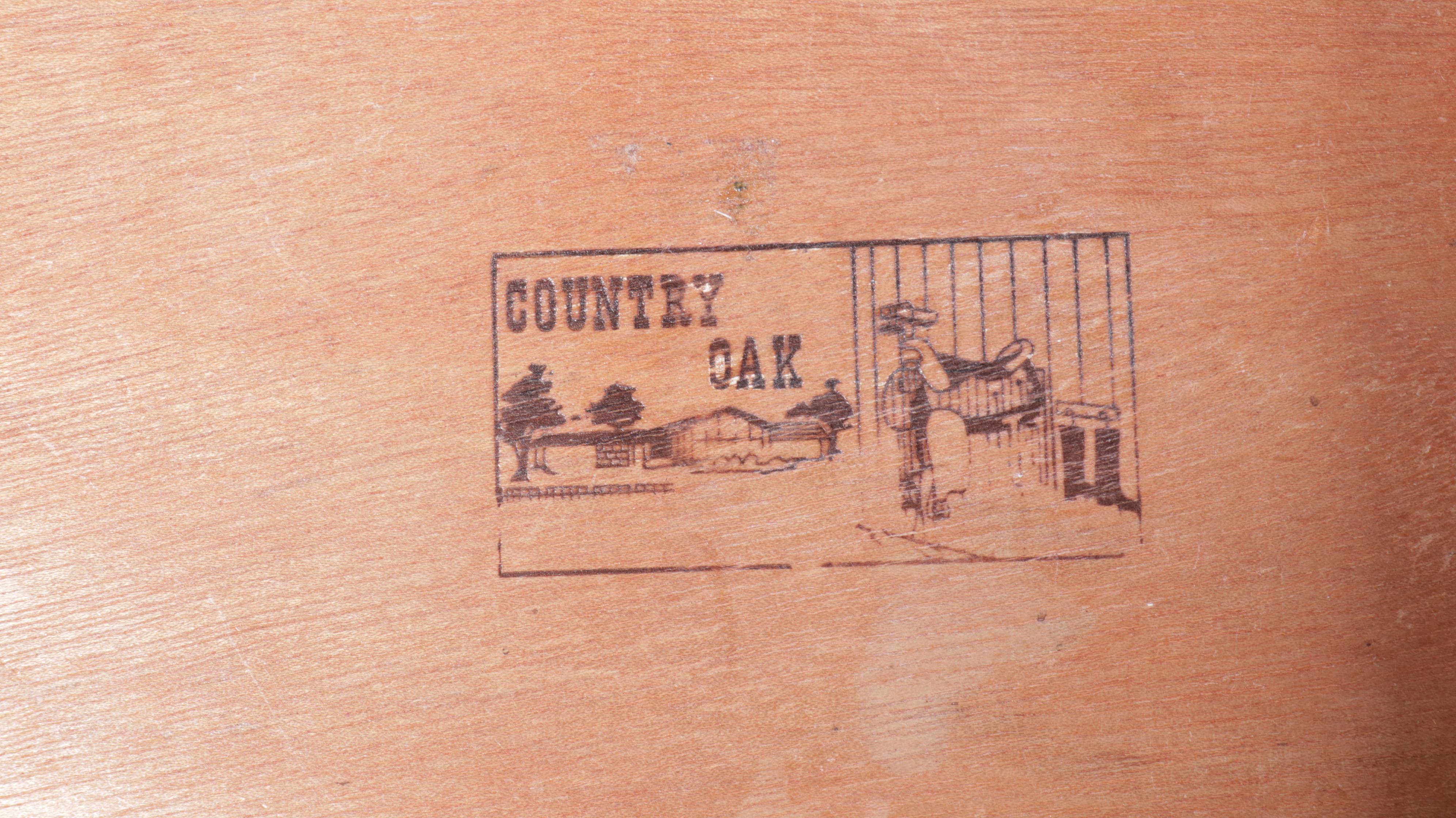 Young-Hinkle Oak Writing Desk with Hutch and Chair