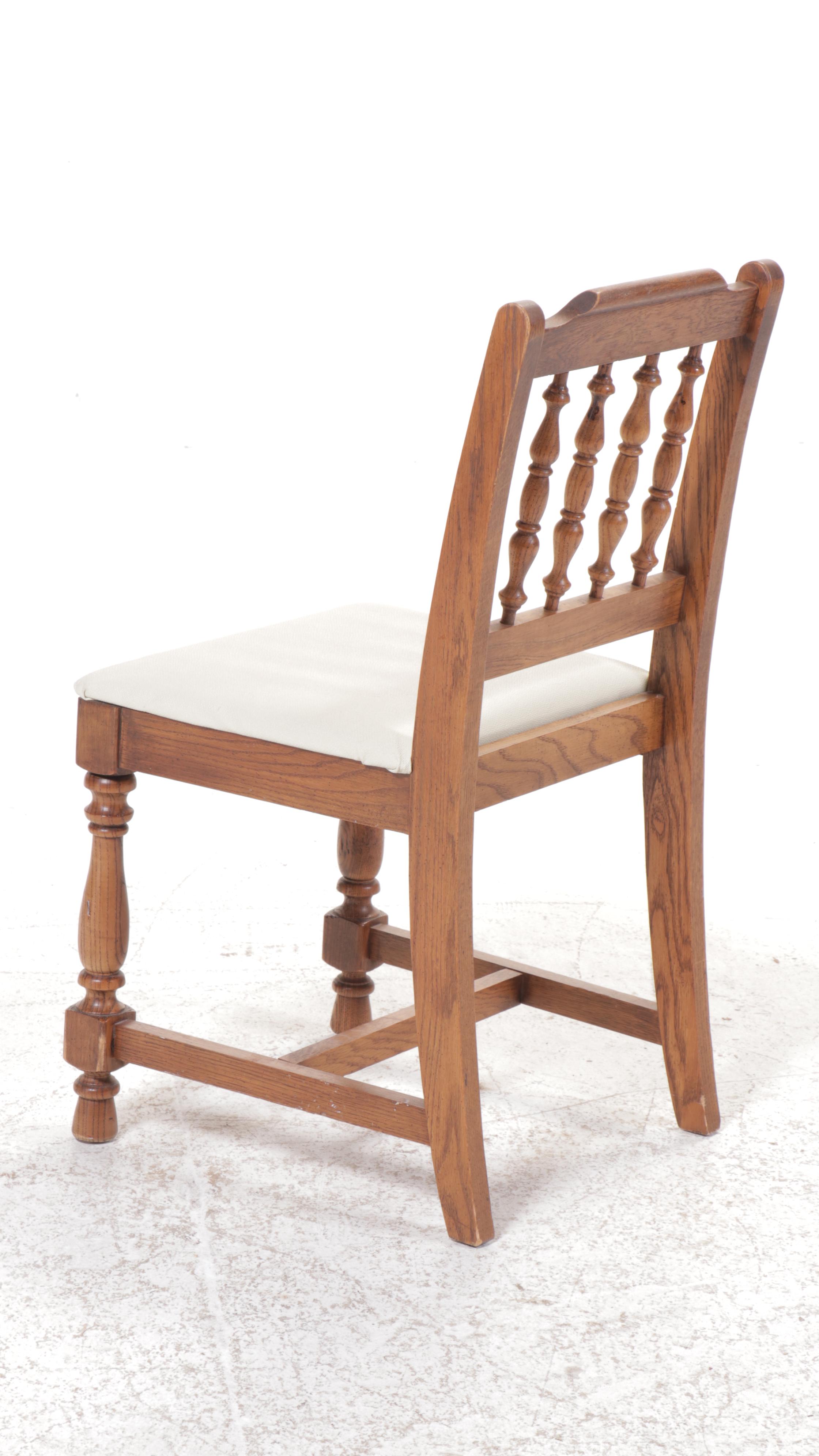 Young-Hinkle Oak Writing Desk with Hutch and Chair