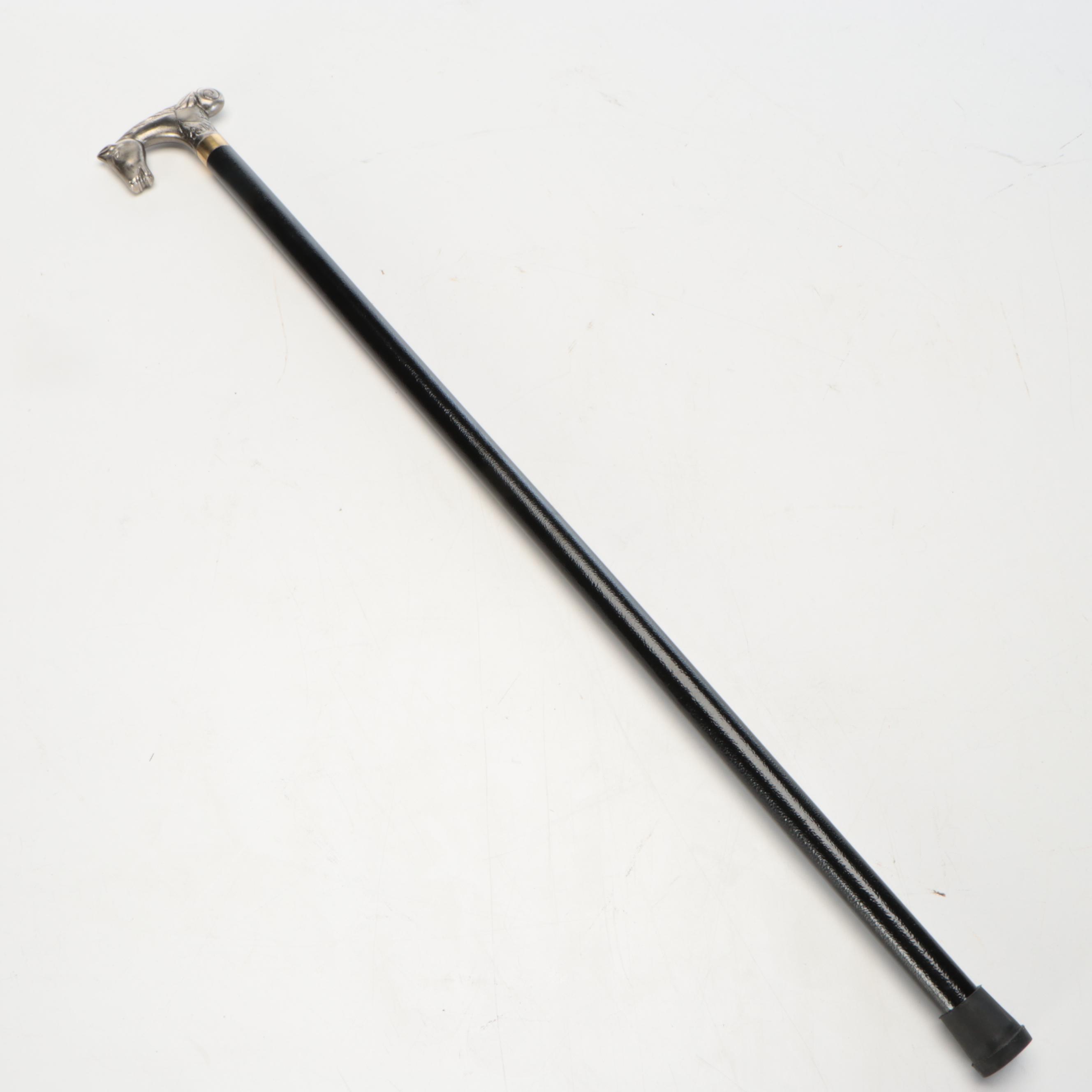 Horse Head Derby-Handled Sword Cane