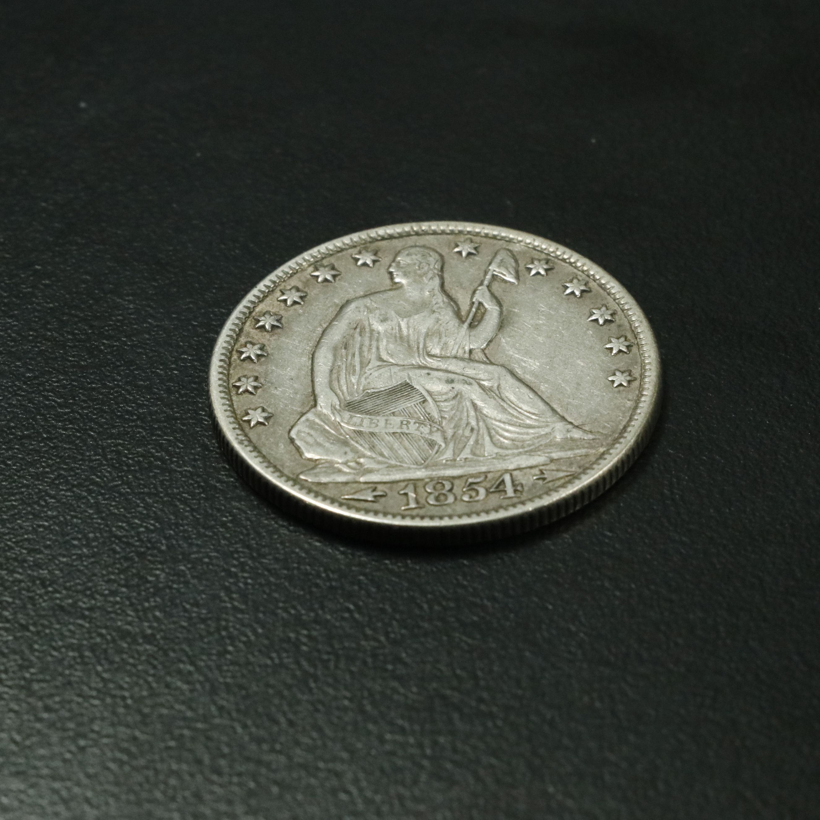 1854-O Seated Liberty Silver Half Dollar