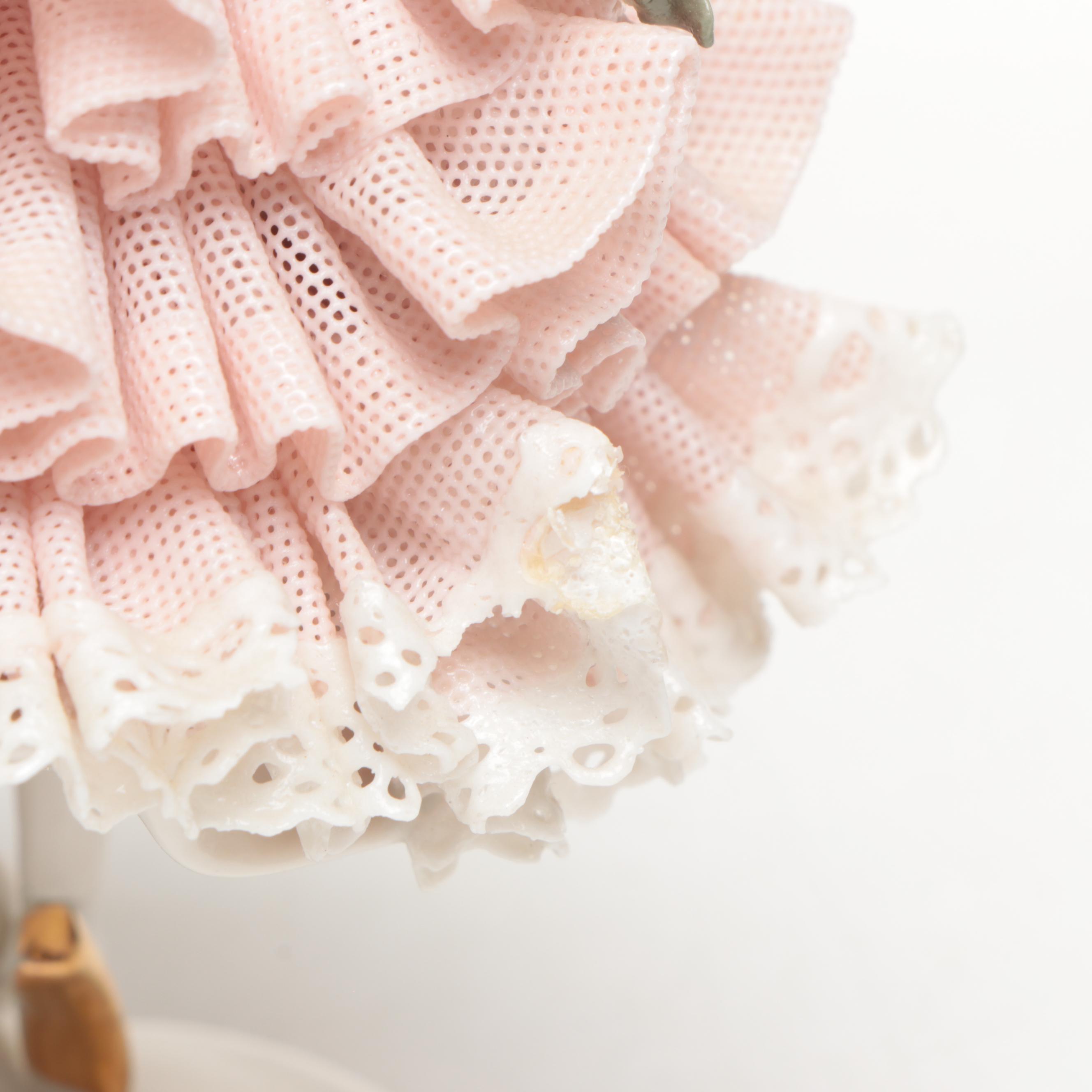 Dresden Porcelain Lace Ballerina Figures