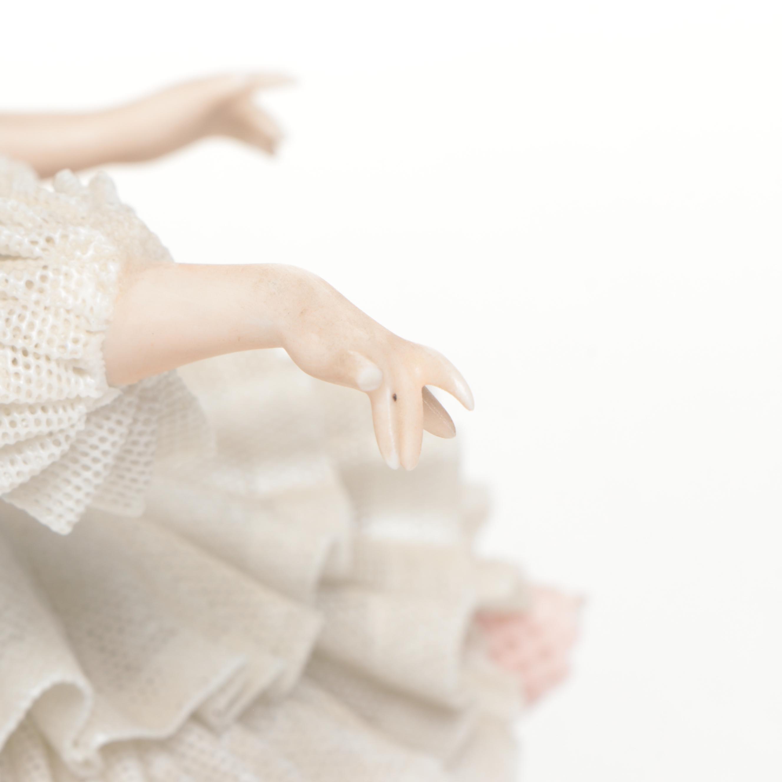 Dresden Porcelain Lace Ballerina Figures
