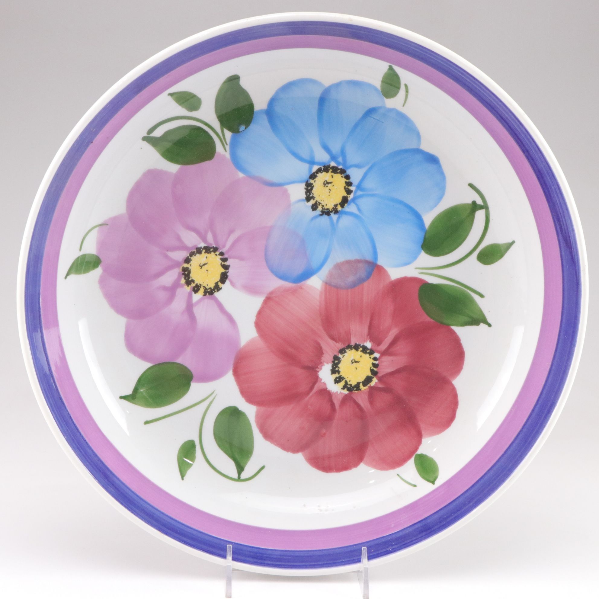 Gary Valenti Hand-Decorated Pasta Serving Bowl