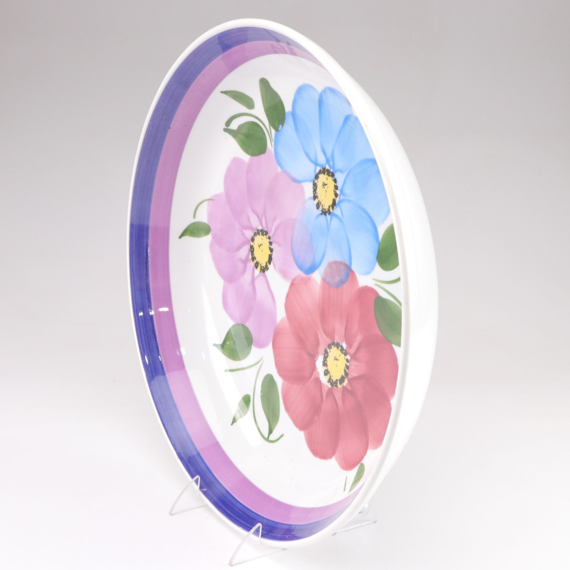 Gary Valenti Hand-Decorated Pasta Serving Bowl