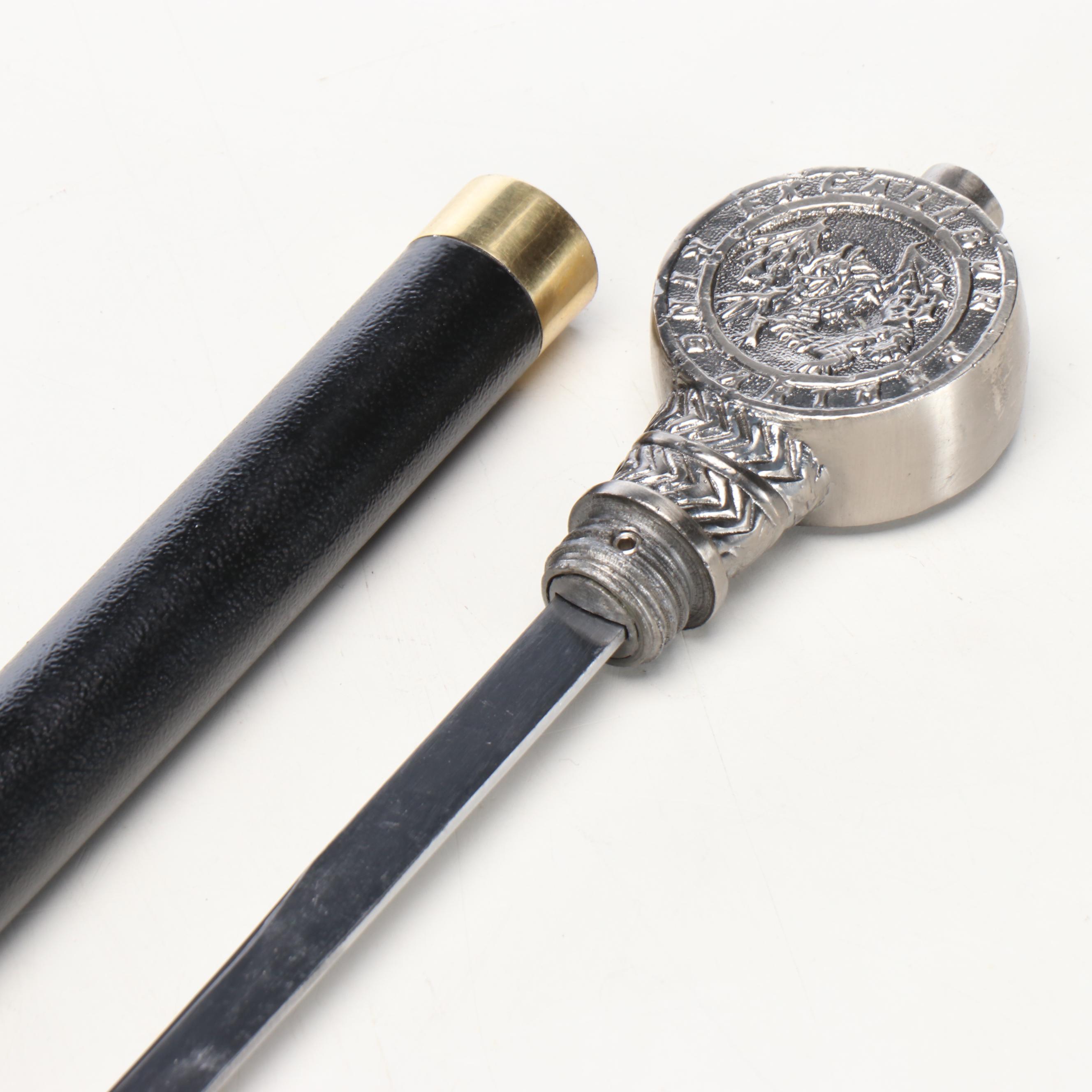 Excalibur King Arthur Handled Sword Cane