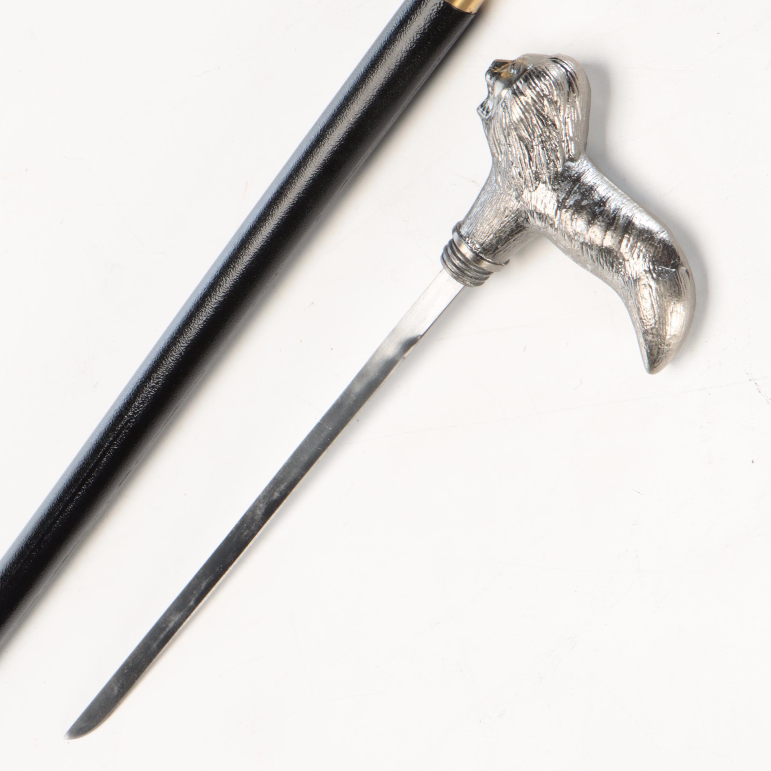 Lion Derby-Handled Sword Cane