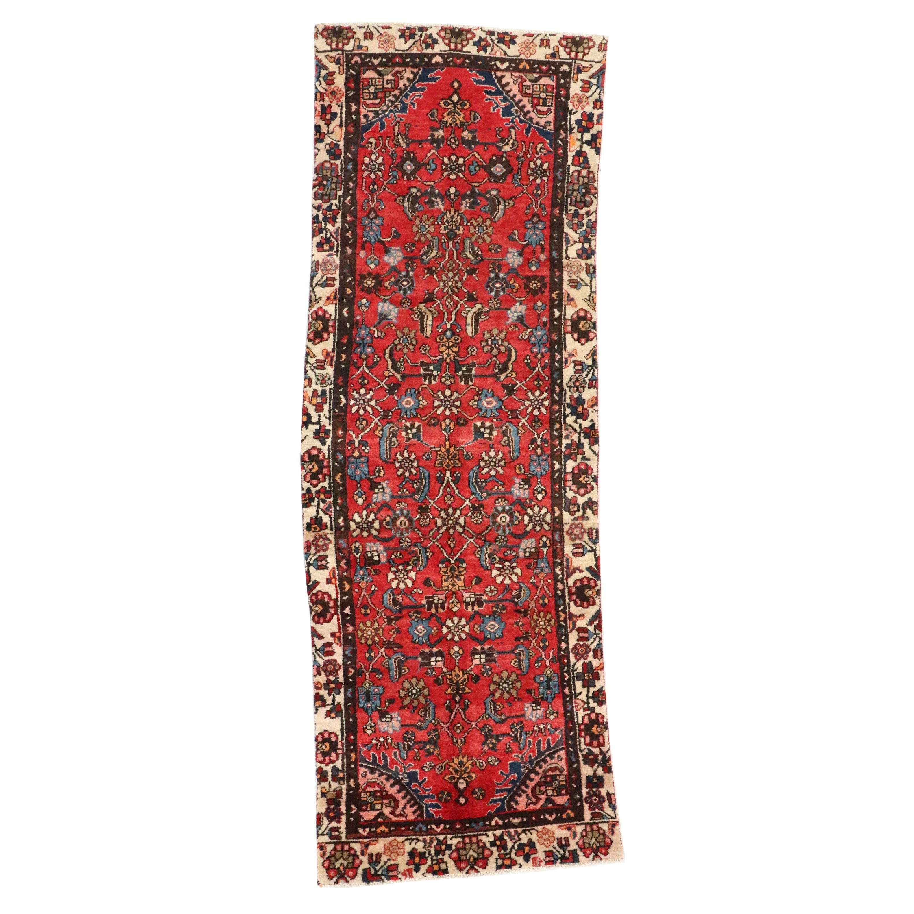 3'1 x 8'10 Hand-Knotted Persian Hamadan Long Rug