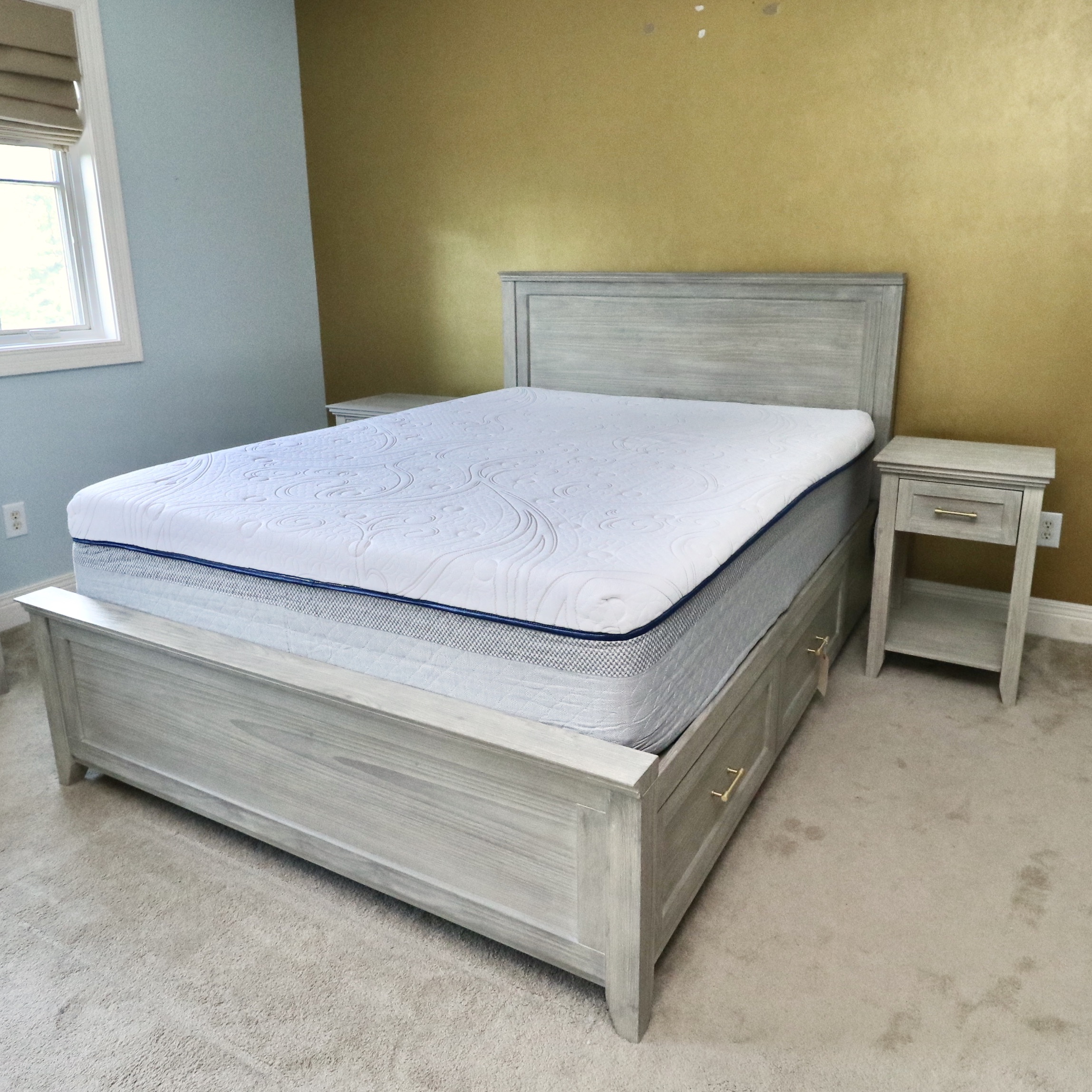 Pottery Barn Teen "Hampton" Storage Queen Bed and Nightstands