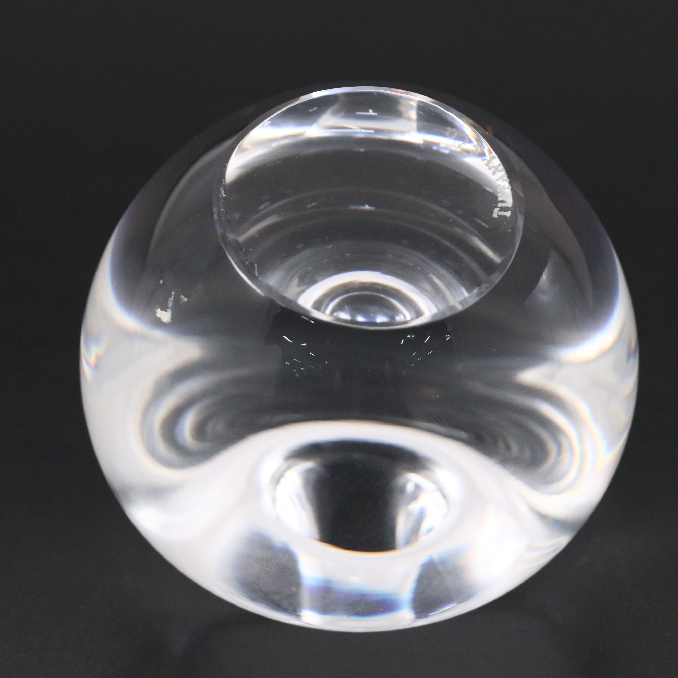 Tiffany & Co. Crystal Apple Paperweight