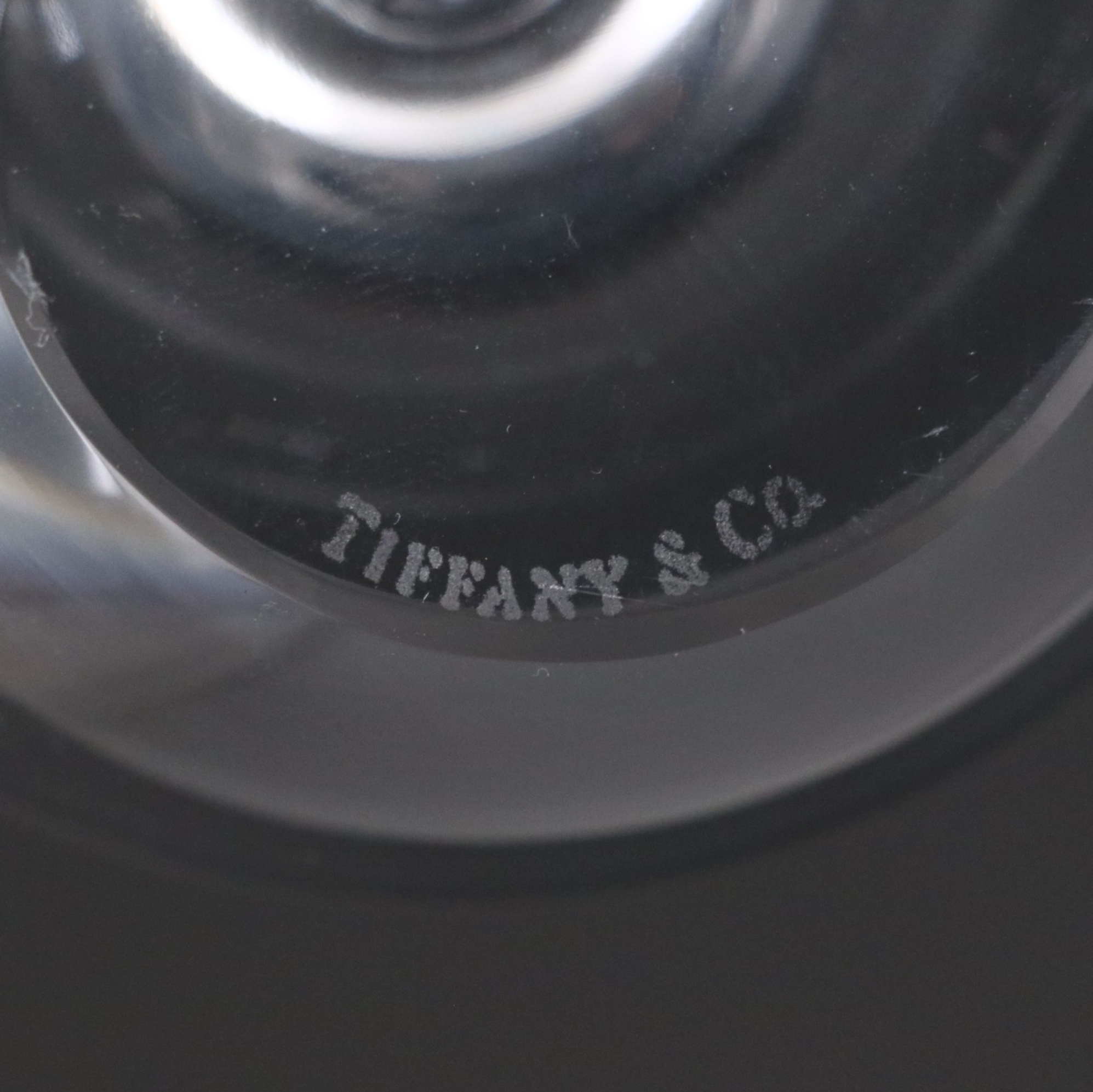 Tiffany & Co. Crystal Apple Paperweight