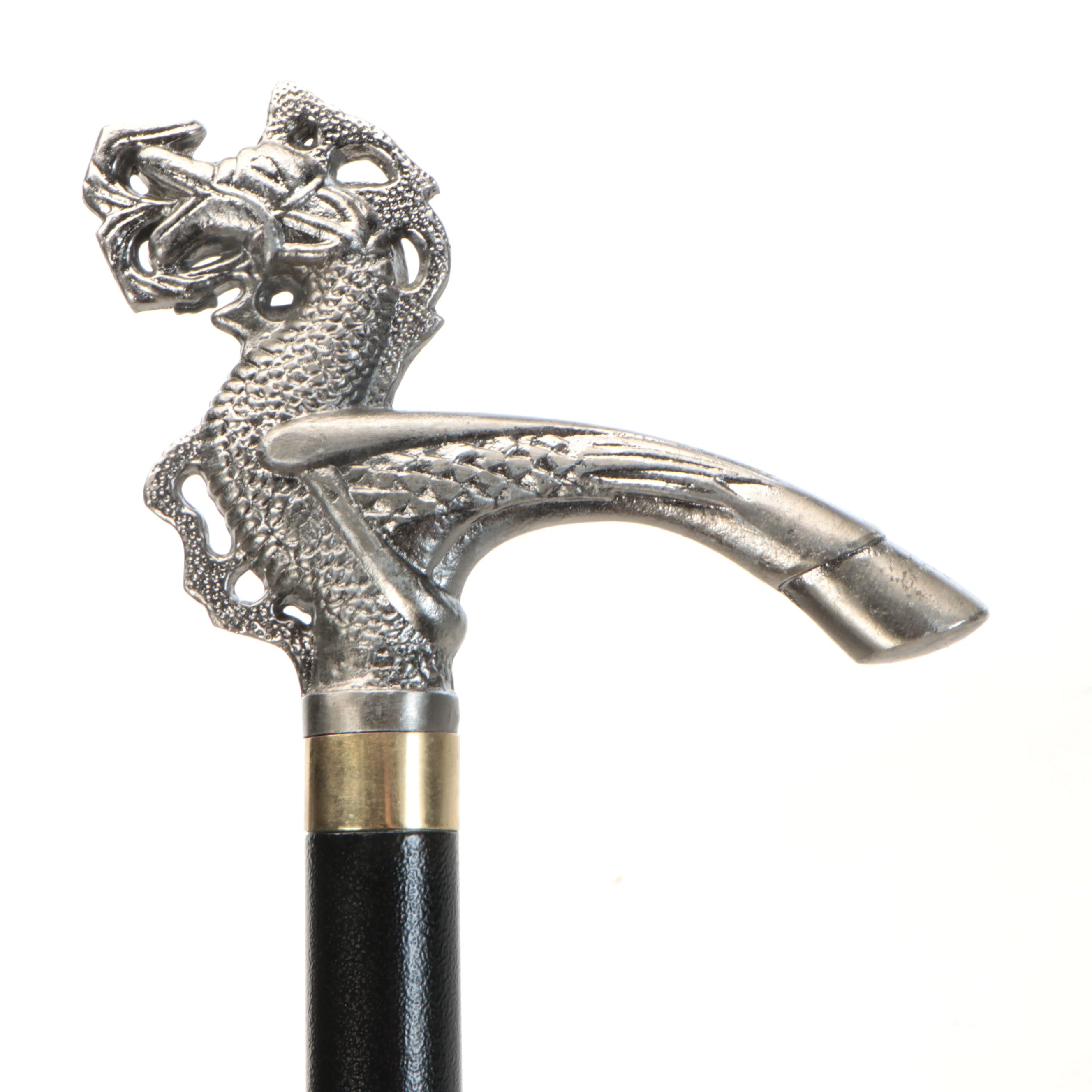 Seahorse Handled Sword Cane