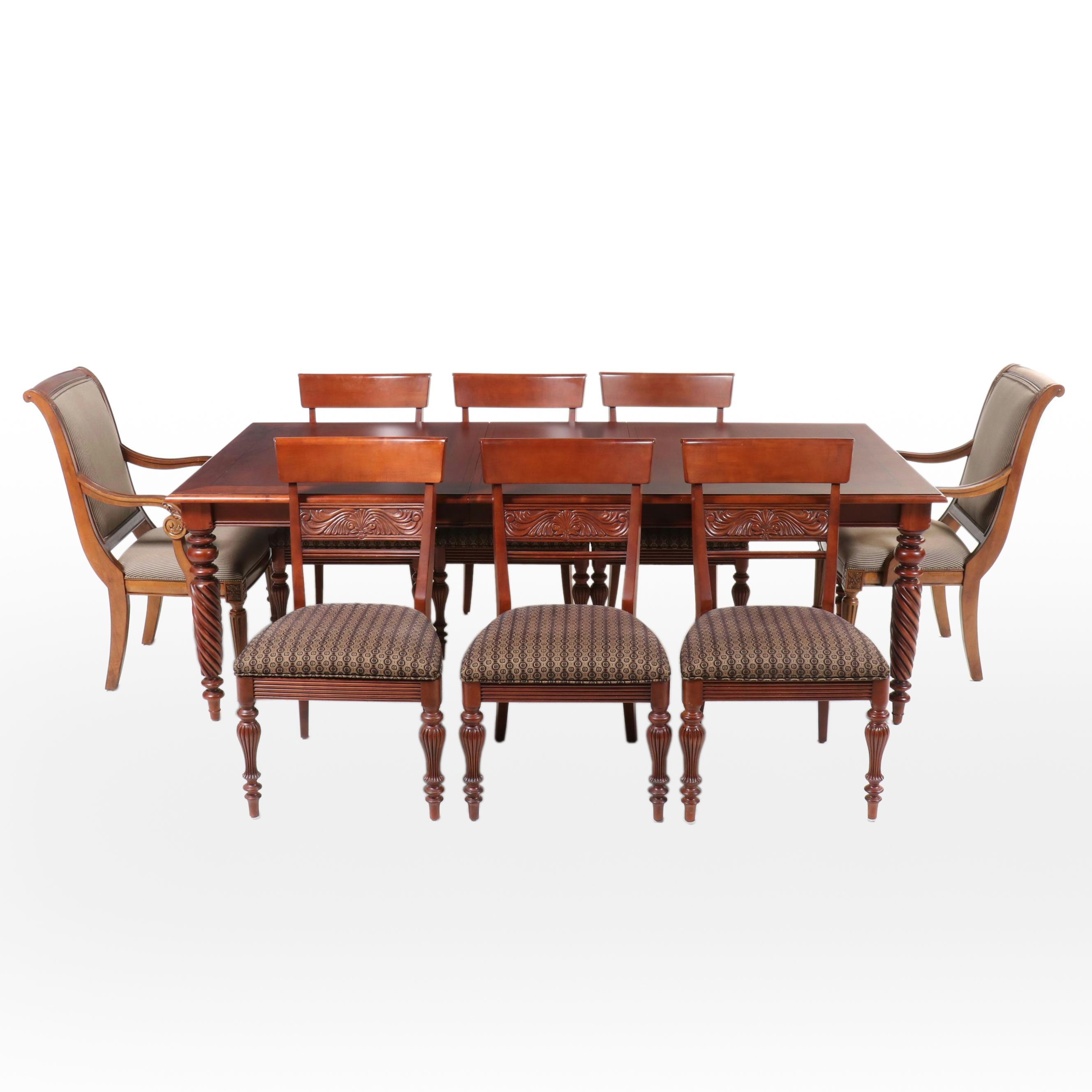 Ethan Allen "Livingston" Nine-Piece Dining Set