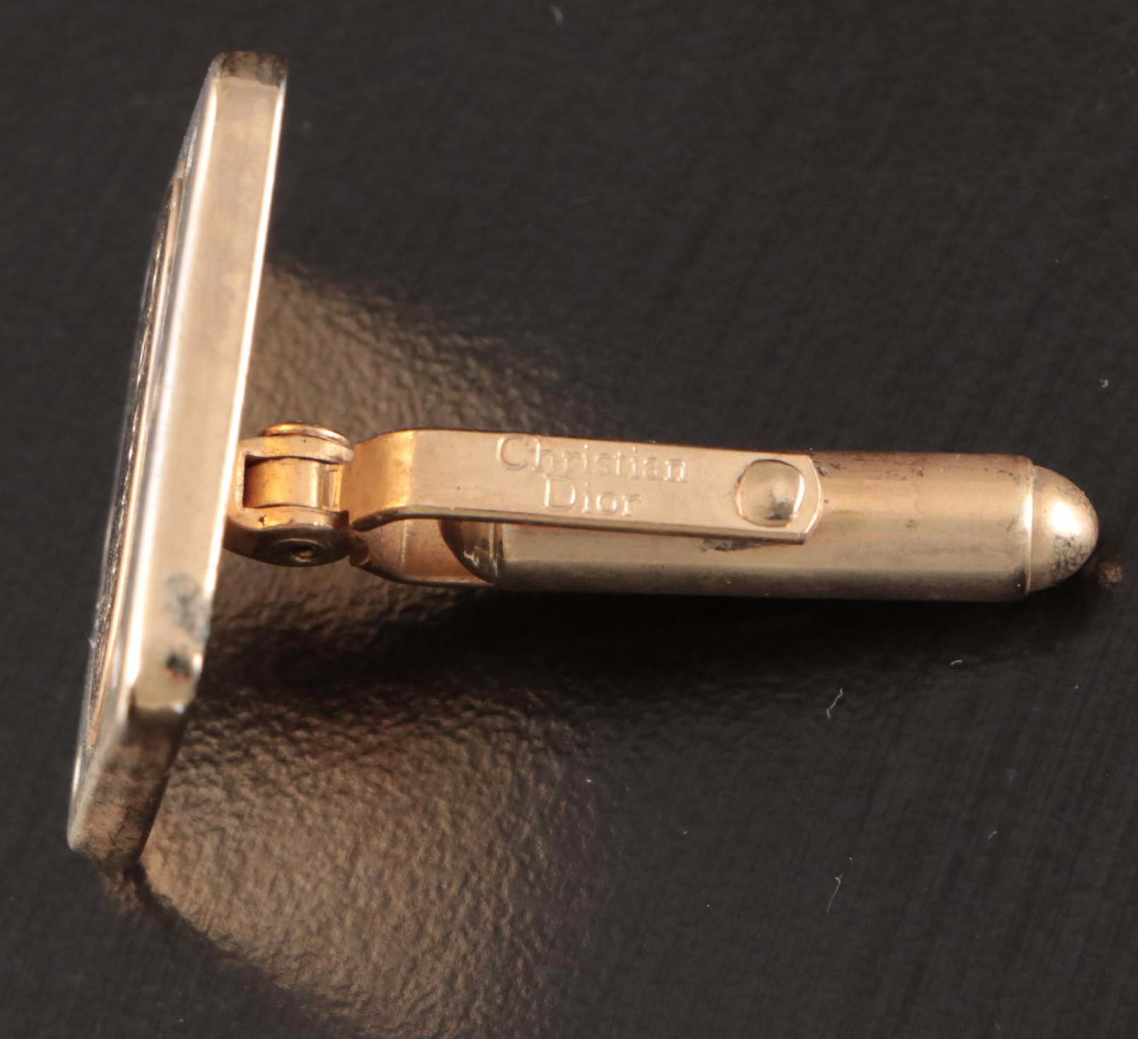 Christian Dior Monogram Cuff Links and Tie Clip