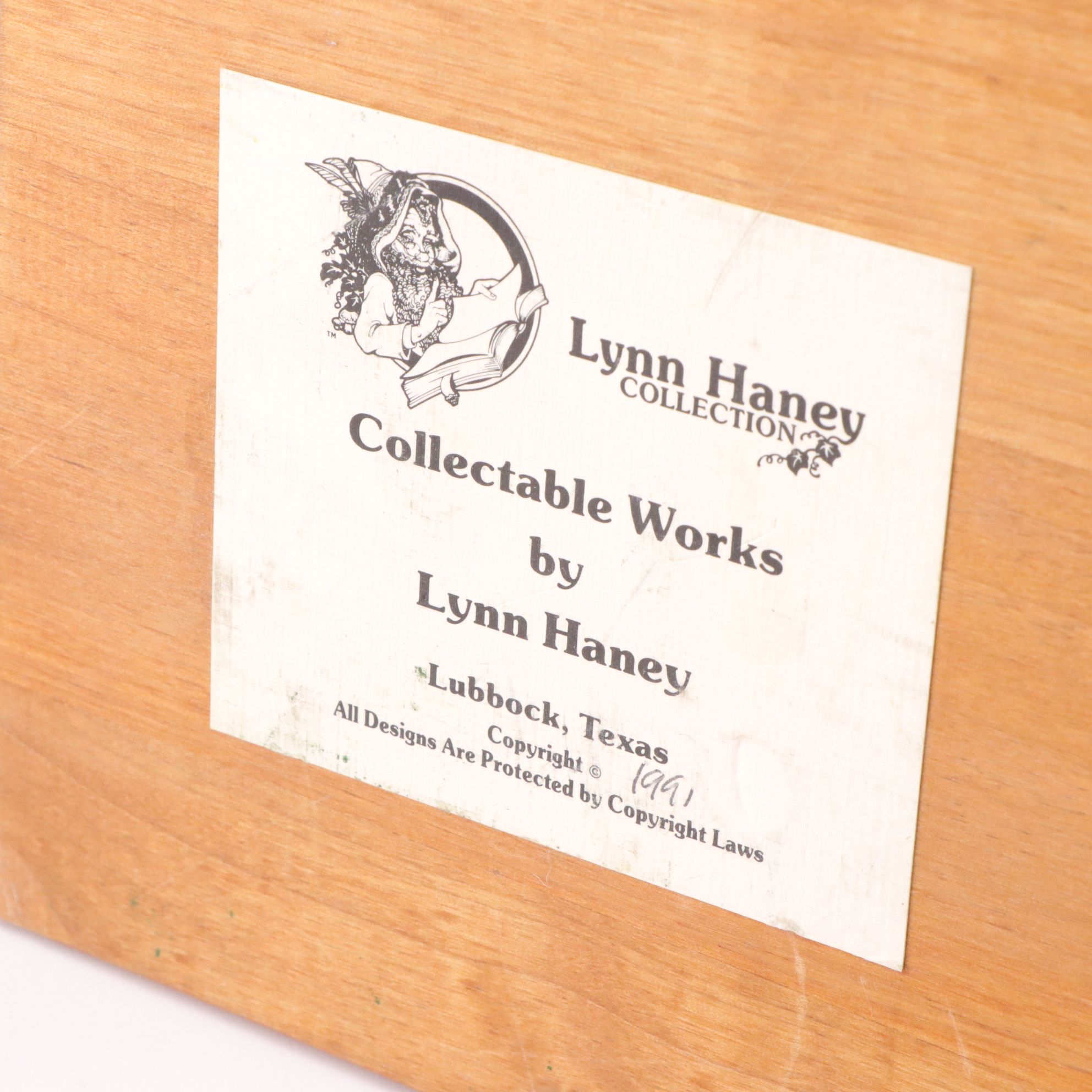 Lynn Haney Signed "Yankee Doodle Santa" Figurine, 1992