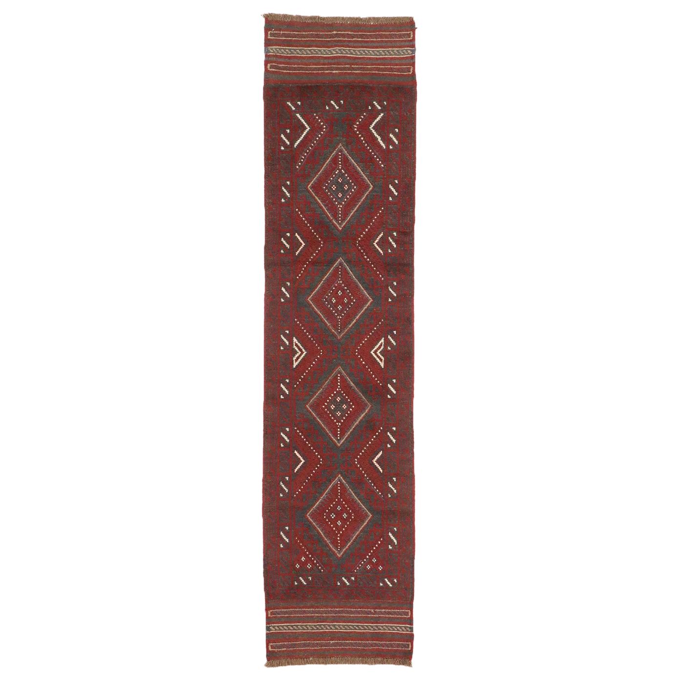 2' x 8'3 Handwoven Afghan Mashwani Carpet Runner