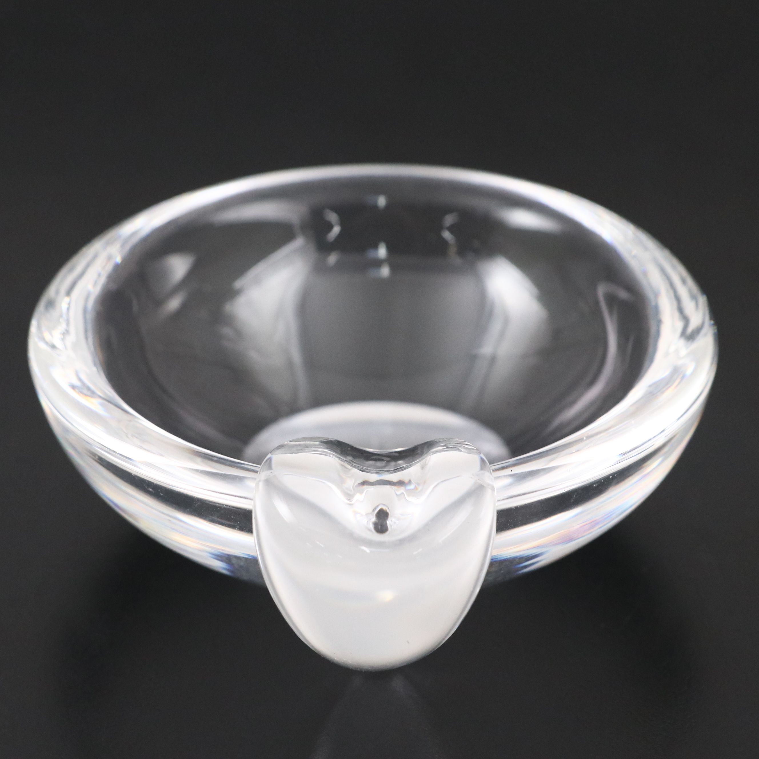 George Thompson for Steuben Art Glass Ashtray, Mid/Late 20th Century