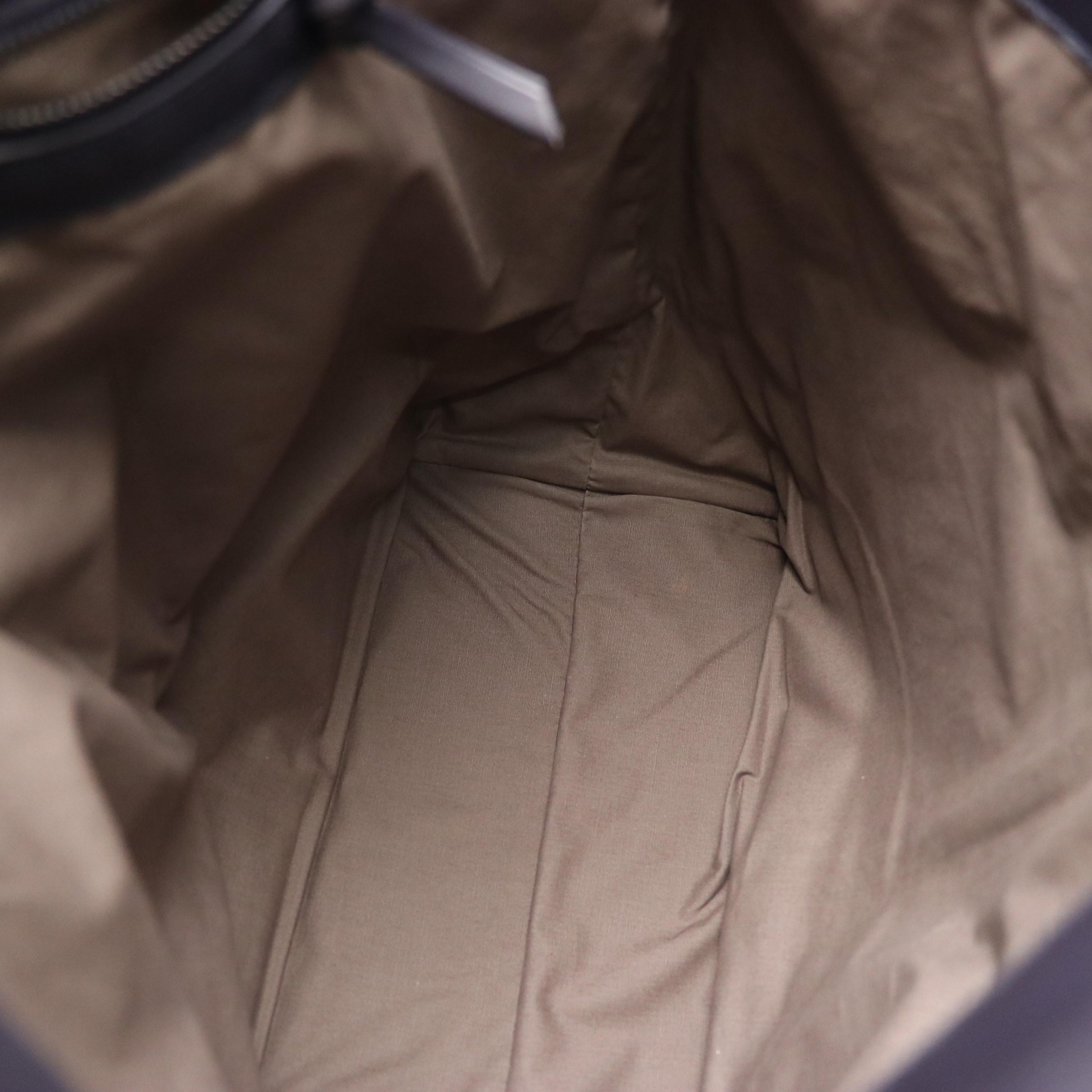 Bottega Veneta Regent Handle Tote in Navy Blue Lambskin and Intrecciato Leather