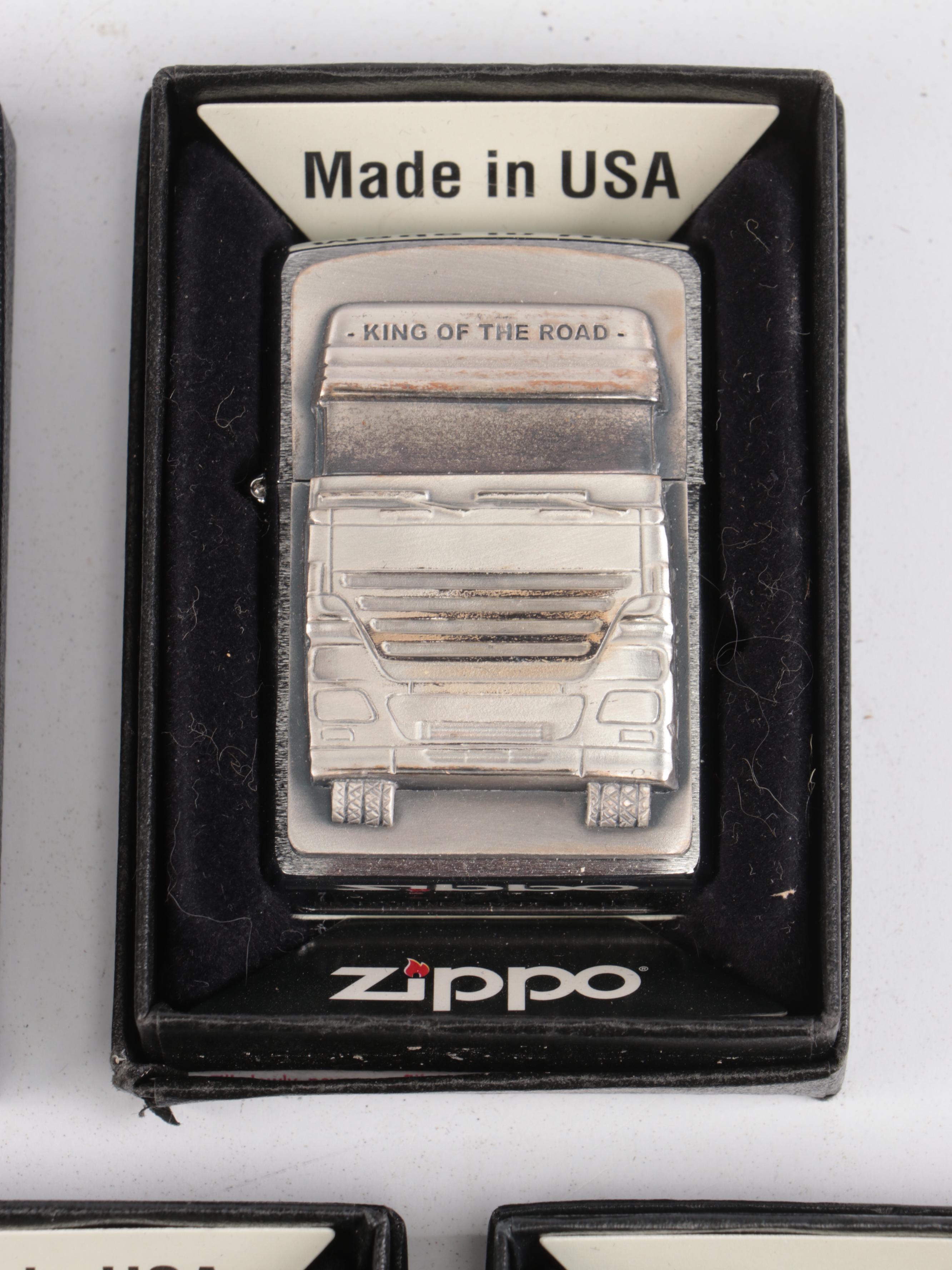 Zippo Little Flame, Gear Wheels, Elephant Head More Windproof Lighters