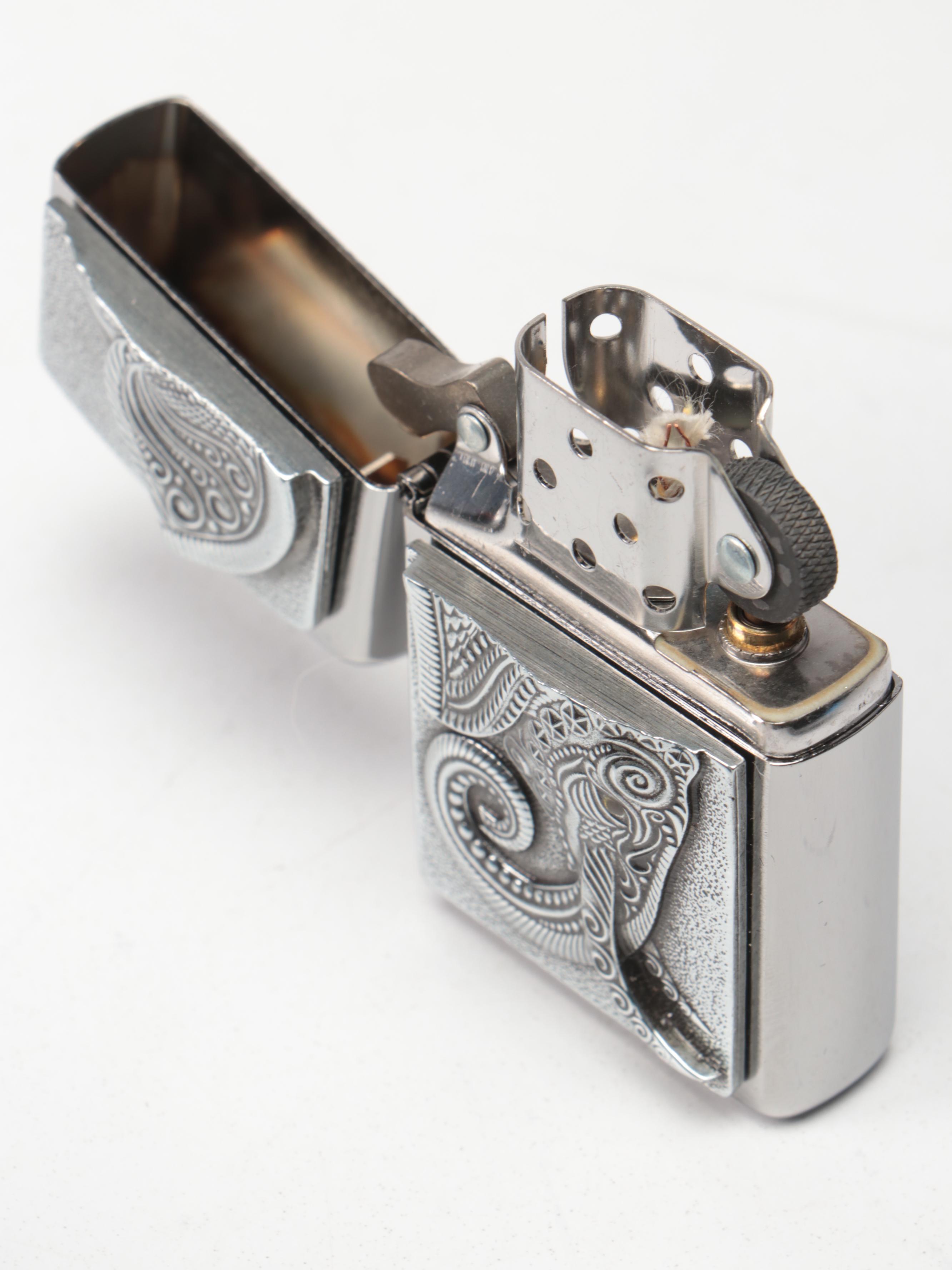 Zippo Little Flame, Gear Wheels, Elephant Head More Windproof Lighters