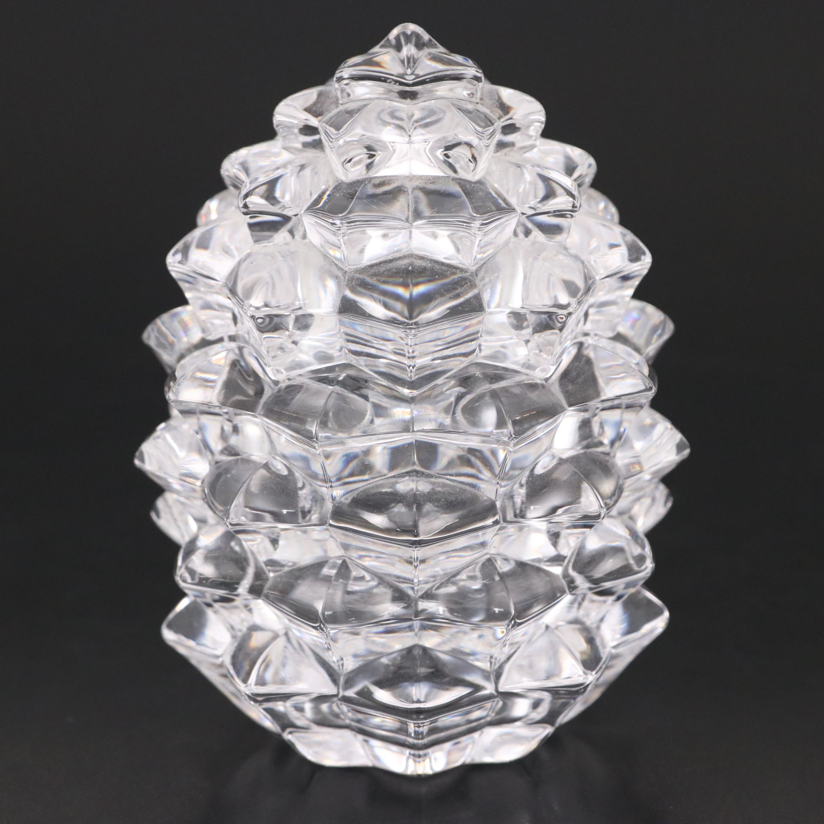 Tiffany & Co. Pine Cone–Shaped Crystal Box