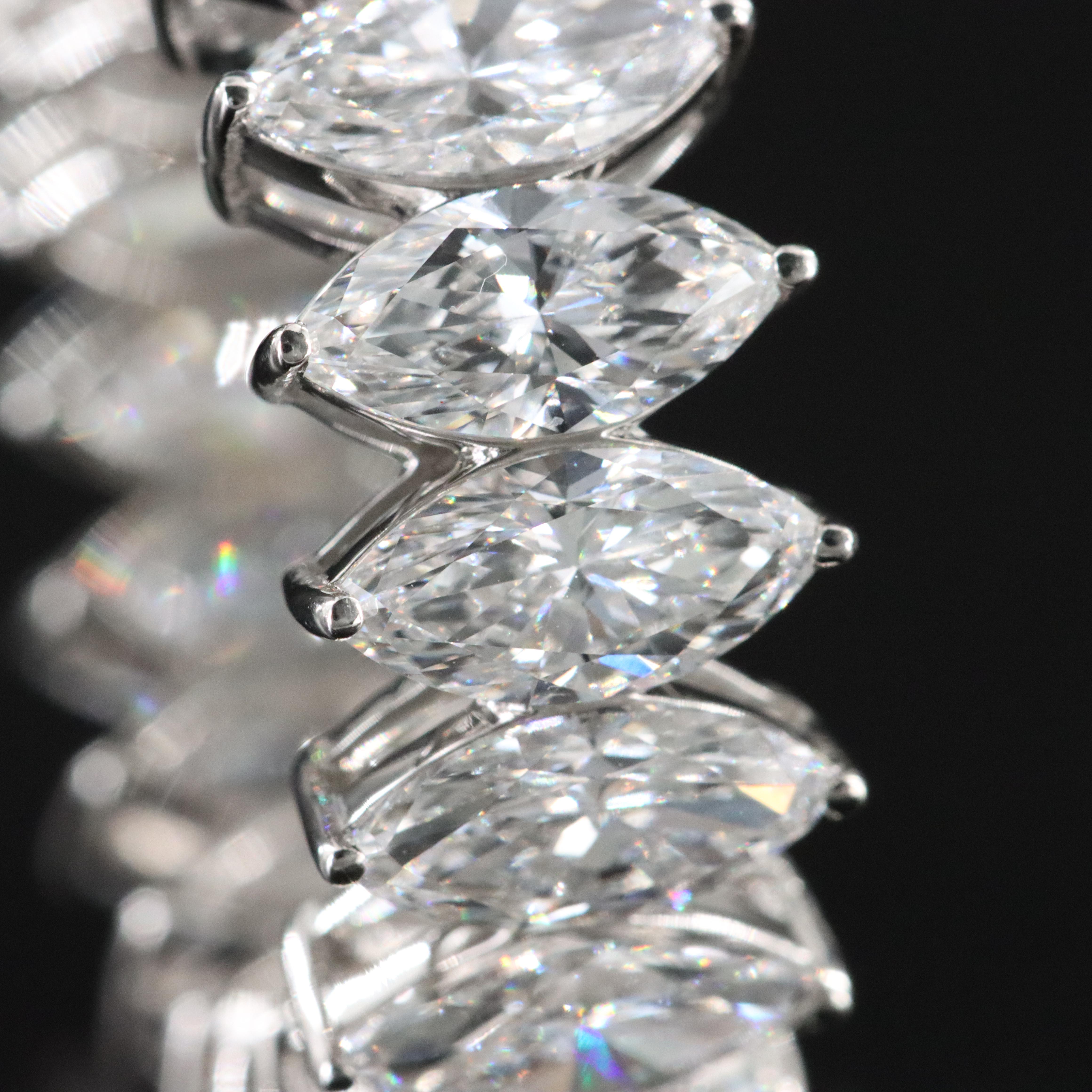 Platinum 7.42 CTW Lab Grown Diamond Eternity Band