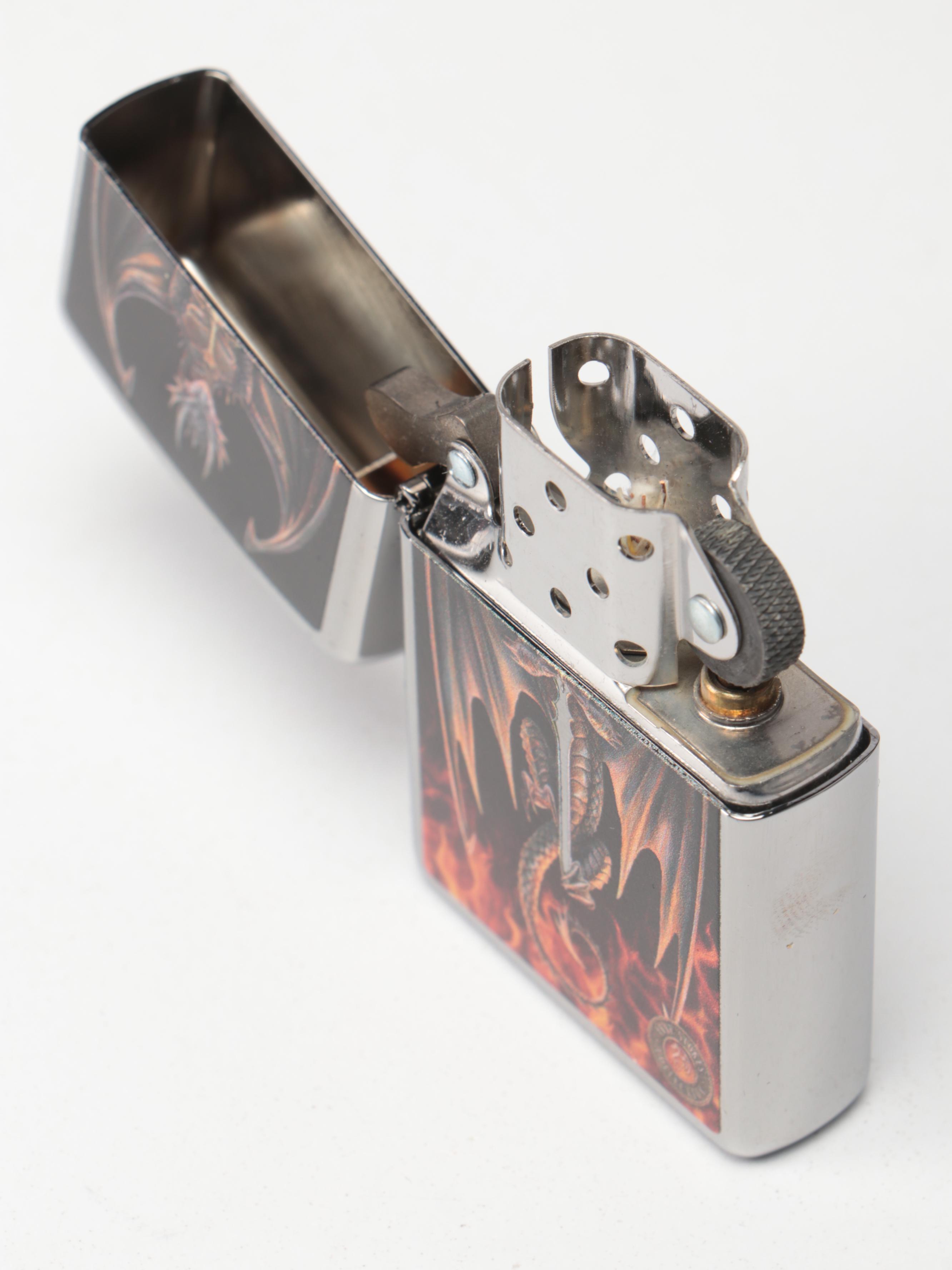 Zippo Gothic Cross, Door Knocker, Gear Wheels and More Windproof Lighters