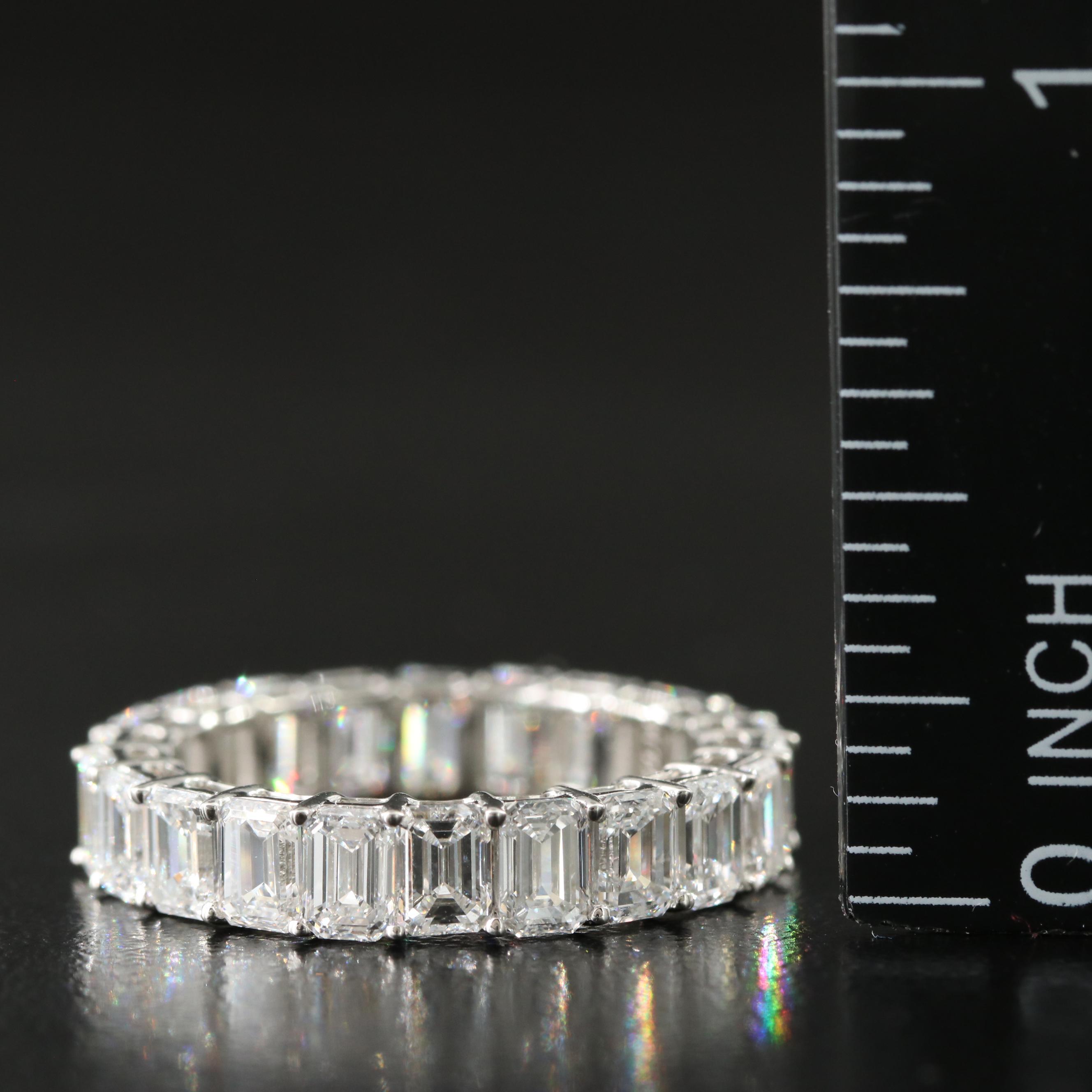 Platinum 5.27 CT Lab Grown Diamond Eternity Band