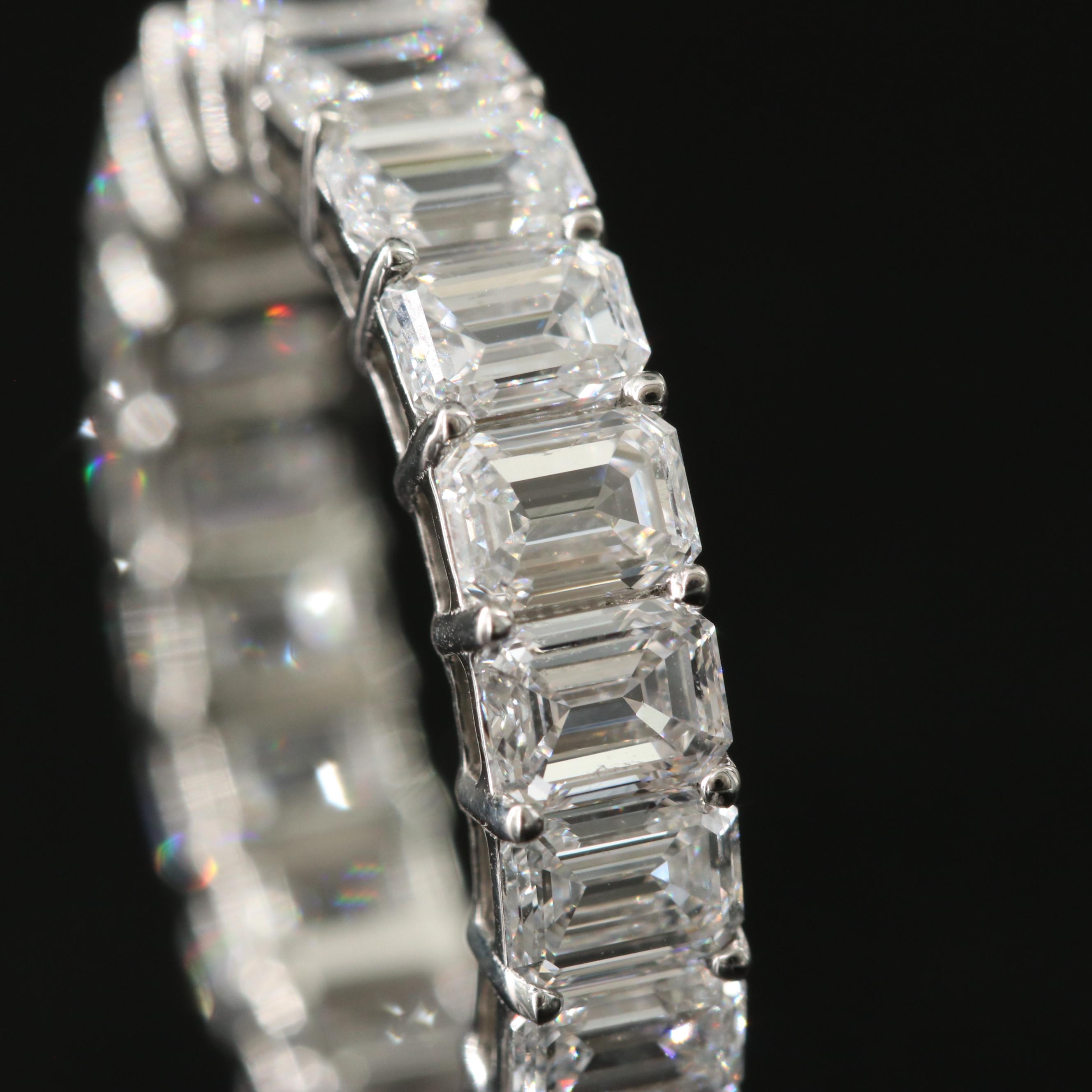 Platinum 5.27 CT Lab Grown Diamond Eternity Band