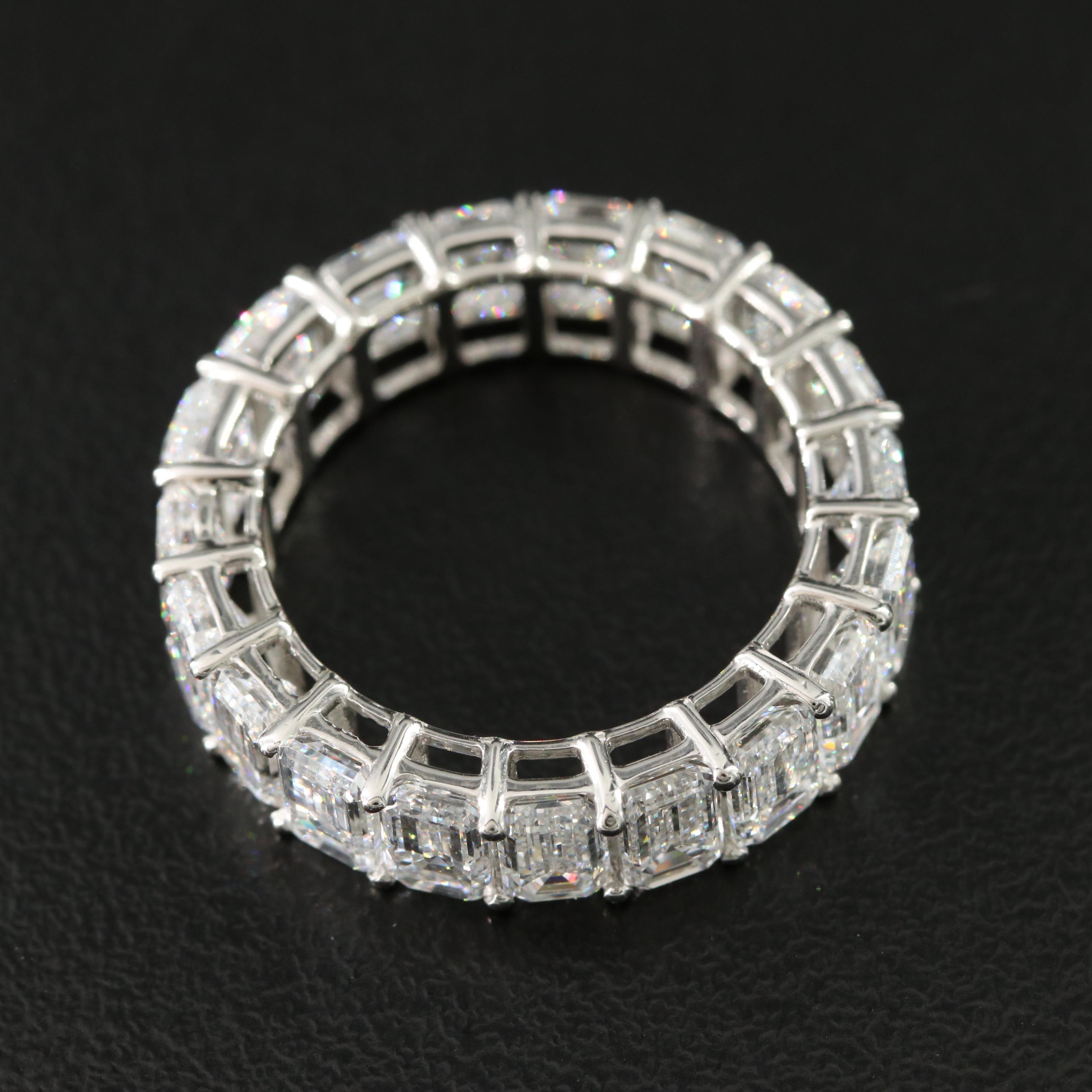 Platinum 8.10 CTW Lab Grown Diamond Eternity Band