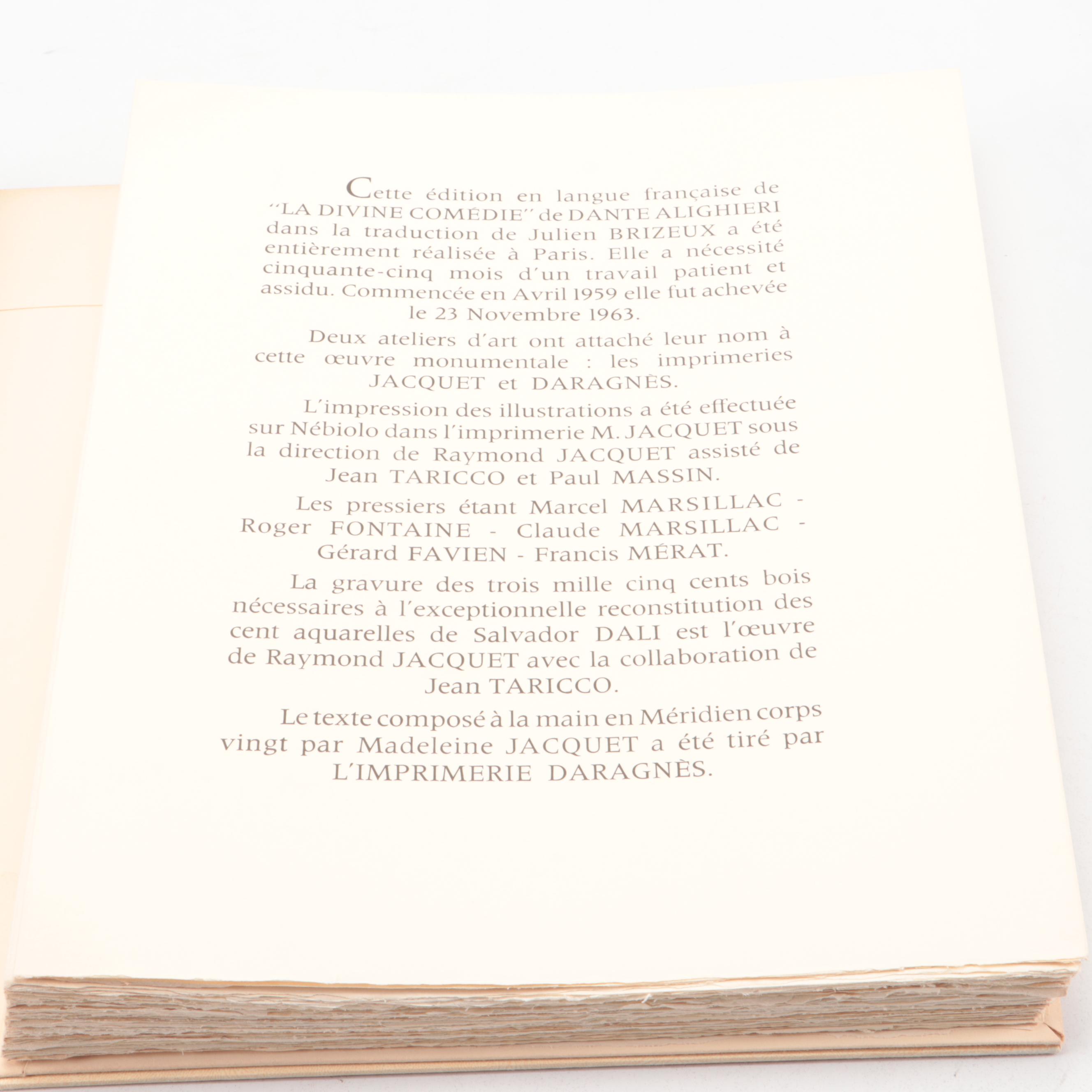 Limited Edition "La Divine Comédie" Six-Volume Set by Dante Alighieri, 1963