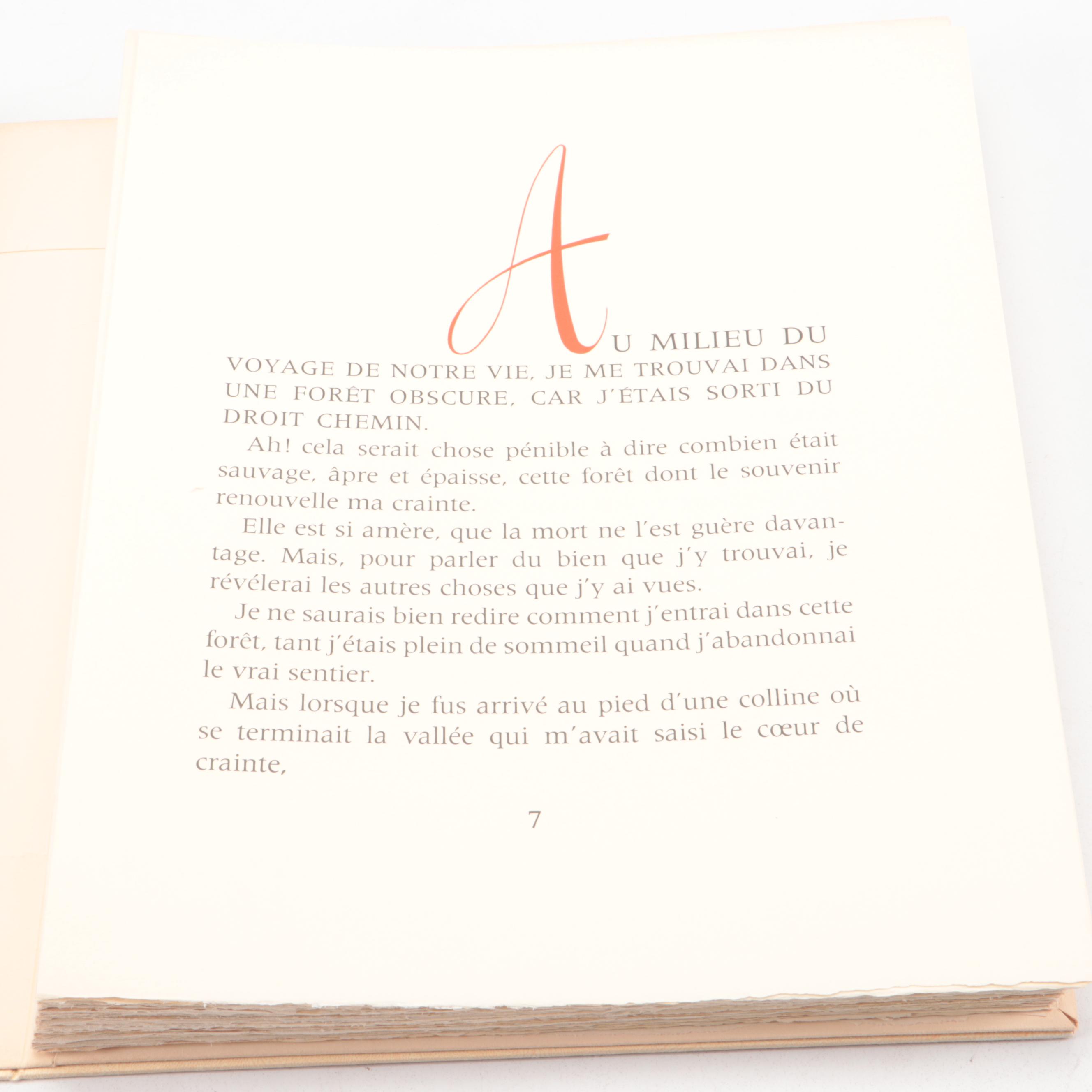 Limited Edition "La Divine Comédie" Six-Volume Set by Dante Alighieri, 1963