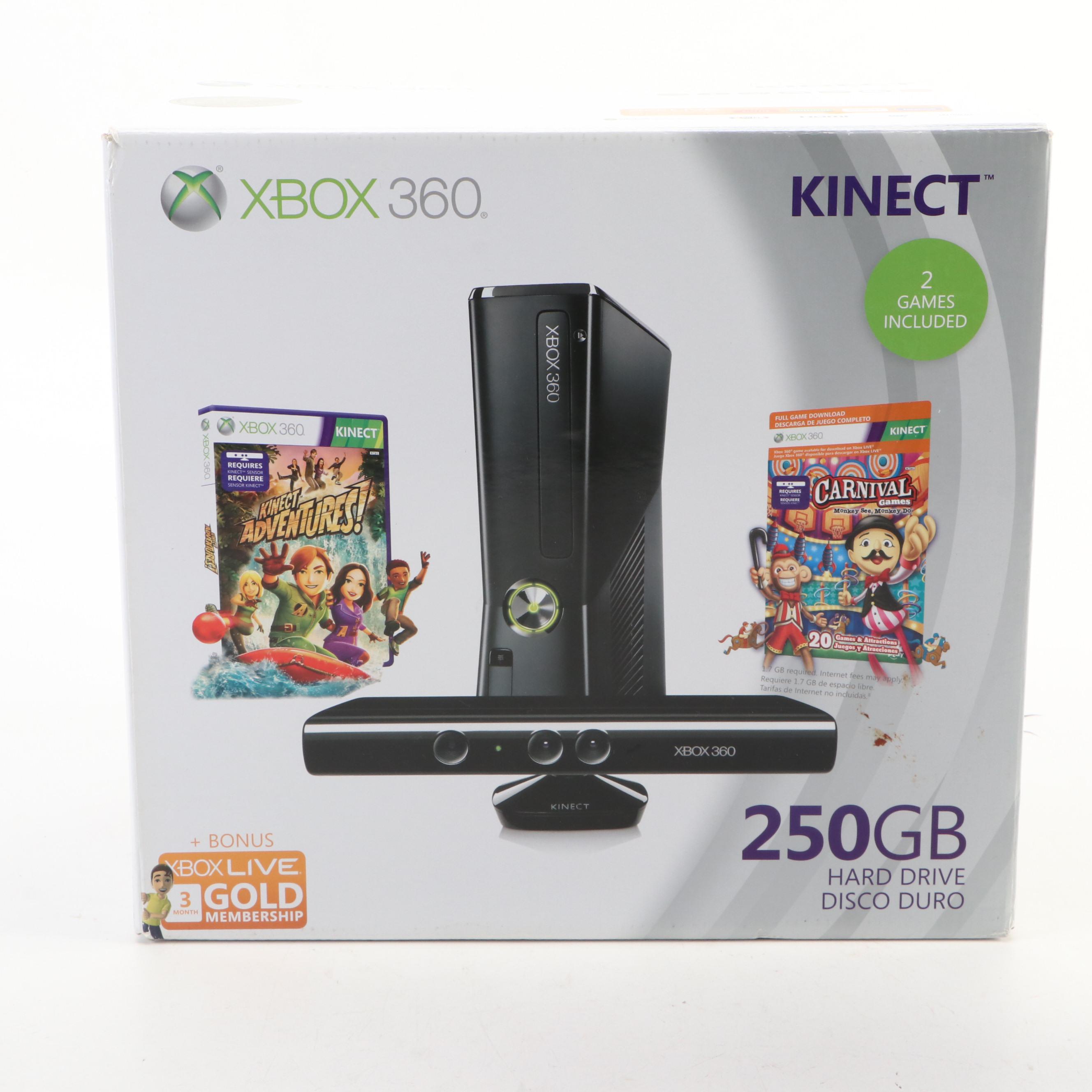 Microsoft Xbox 360 Kinect Bundle with Games and Accessories
