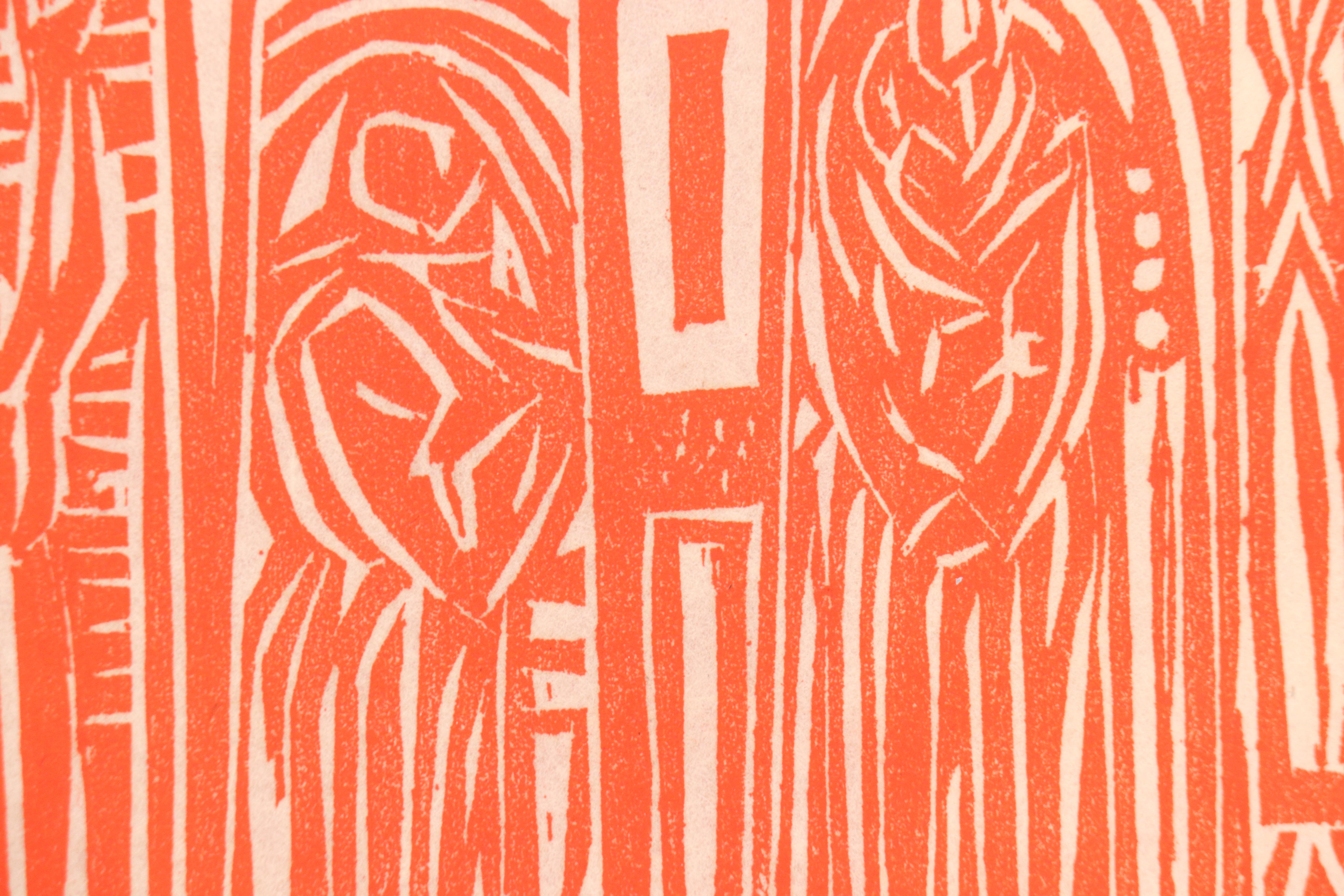 Leonard Maurer Modernist Woodcuts, 1960s