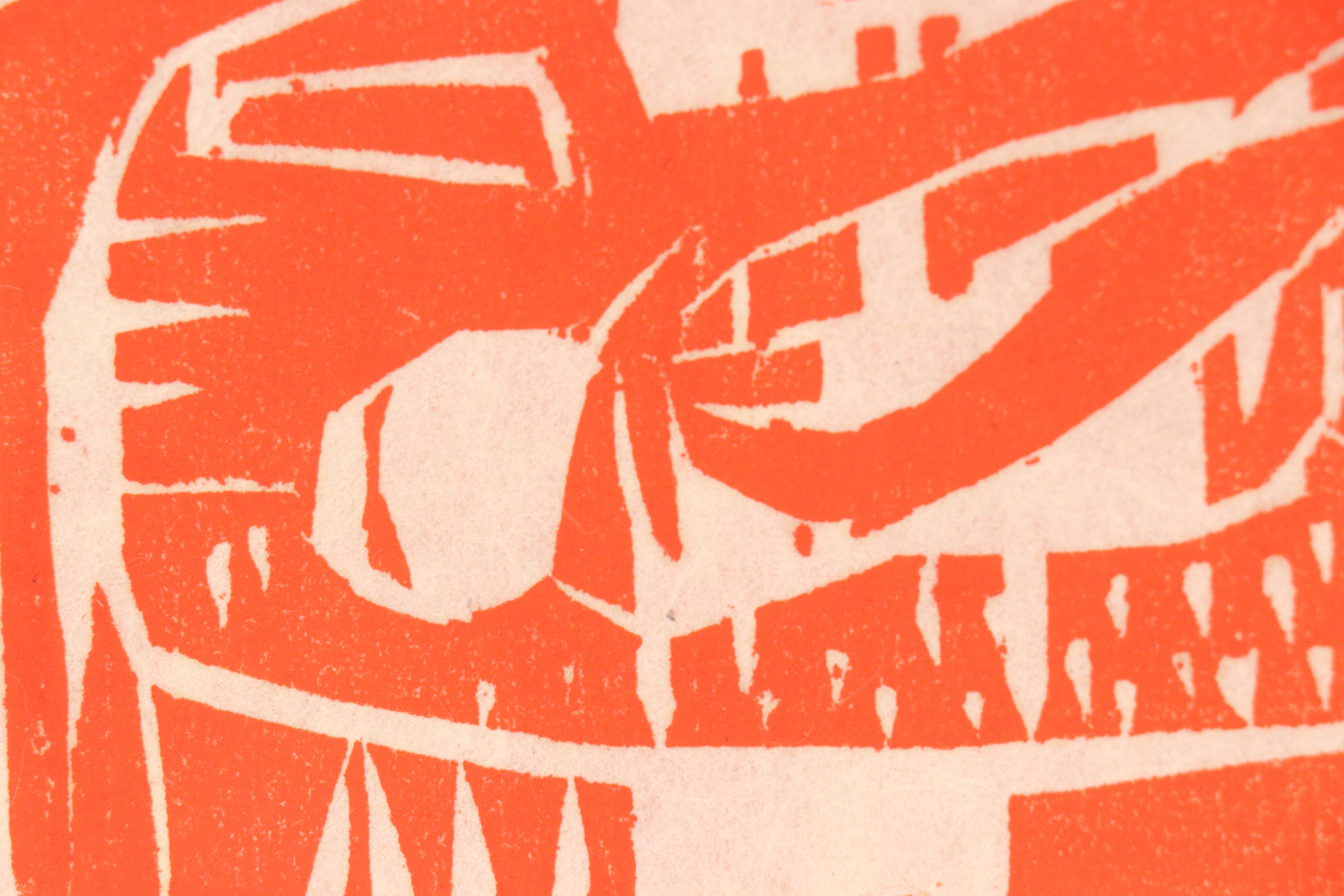 Leonard Maurer Modernist Woodcuts, 1960s