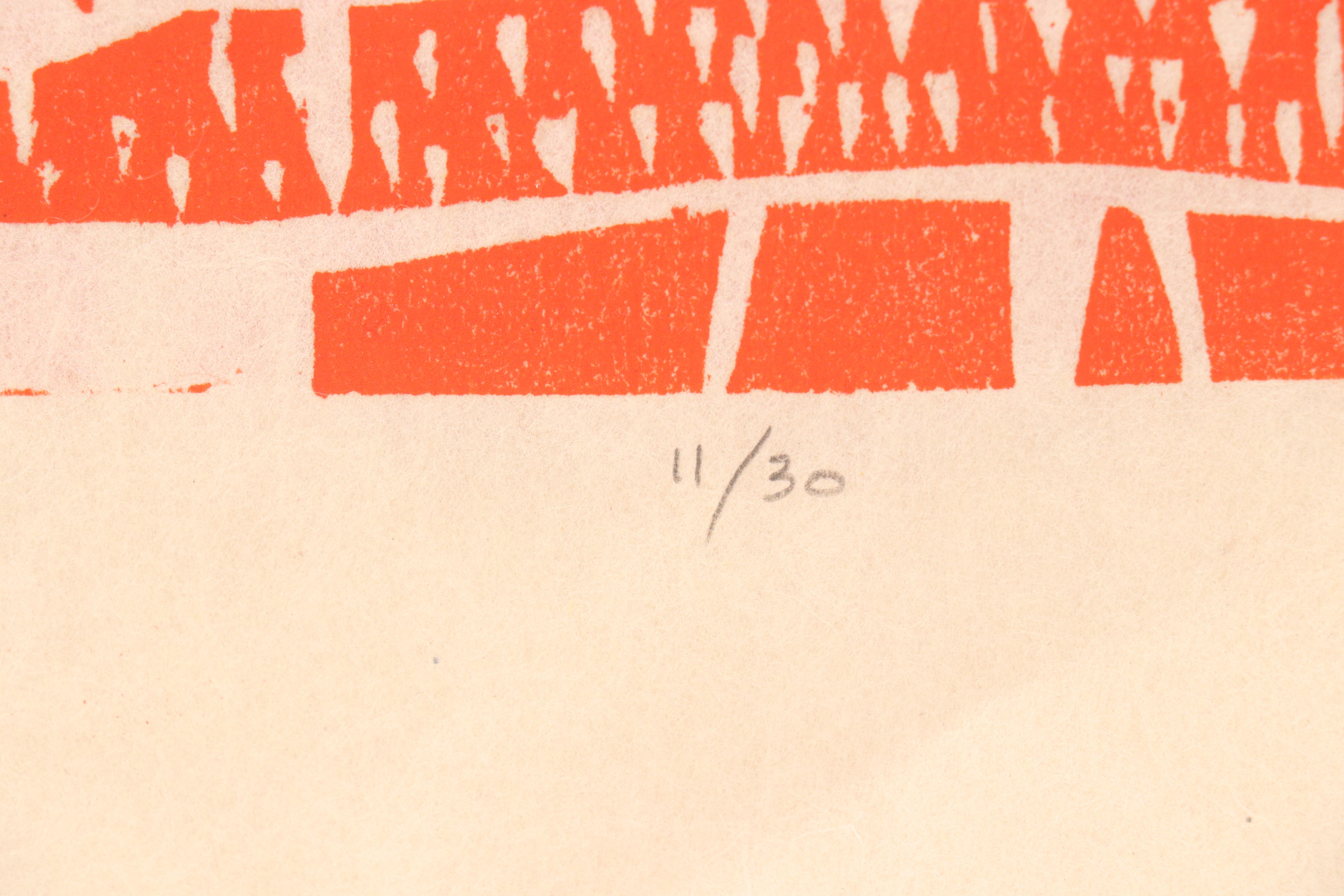 Leonard Maurer Modernist Woodcuts, 1960s