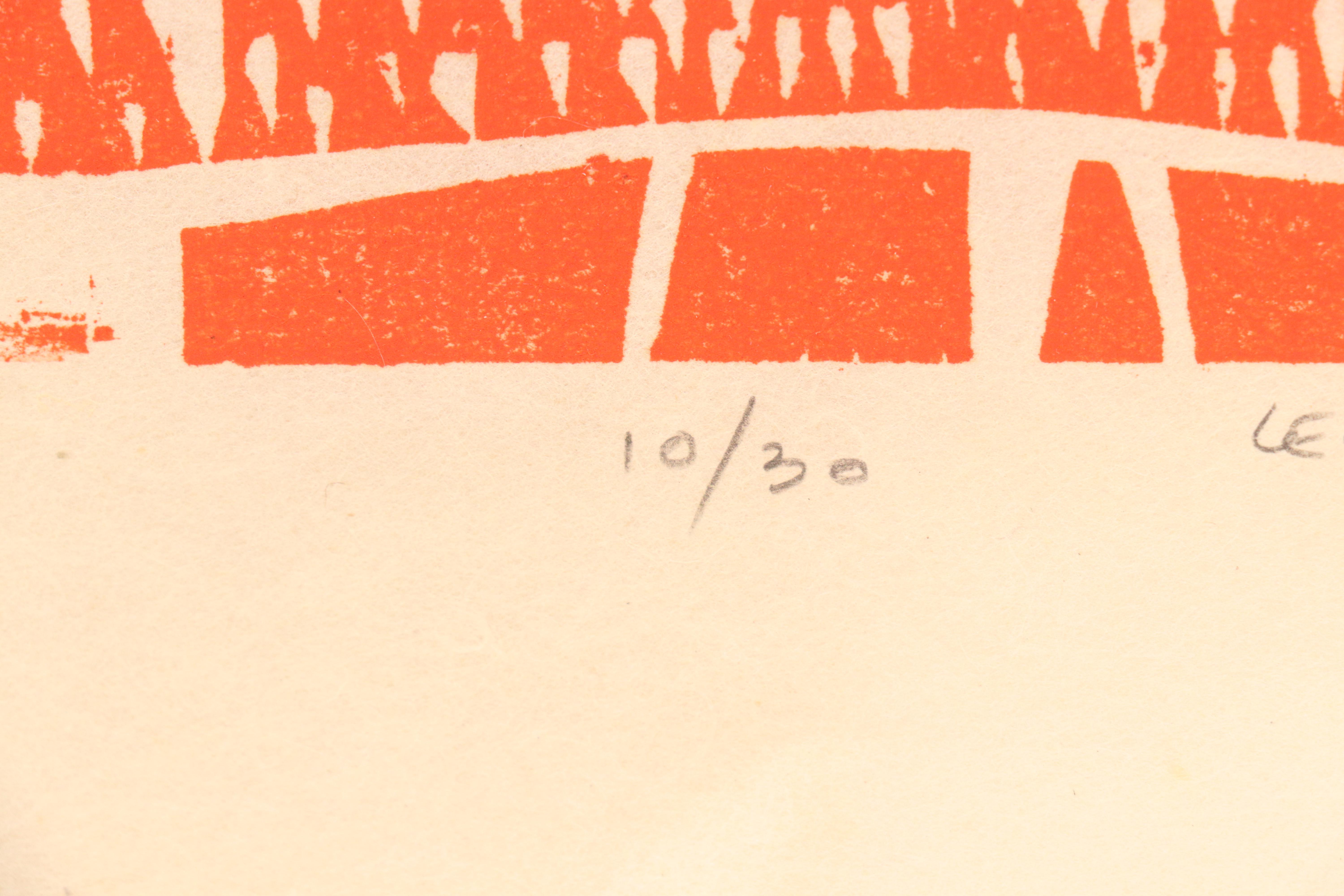 Leonard Maurer Modernist Woodcuts, 1960s