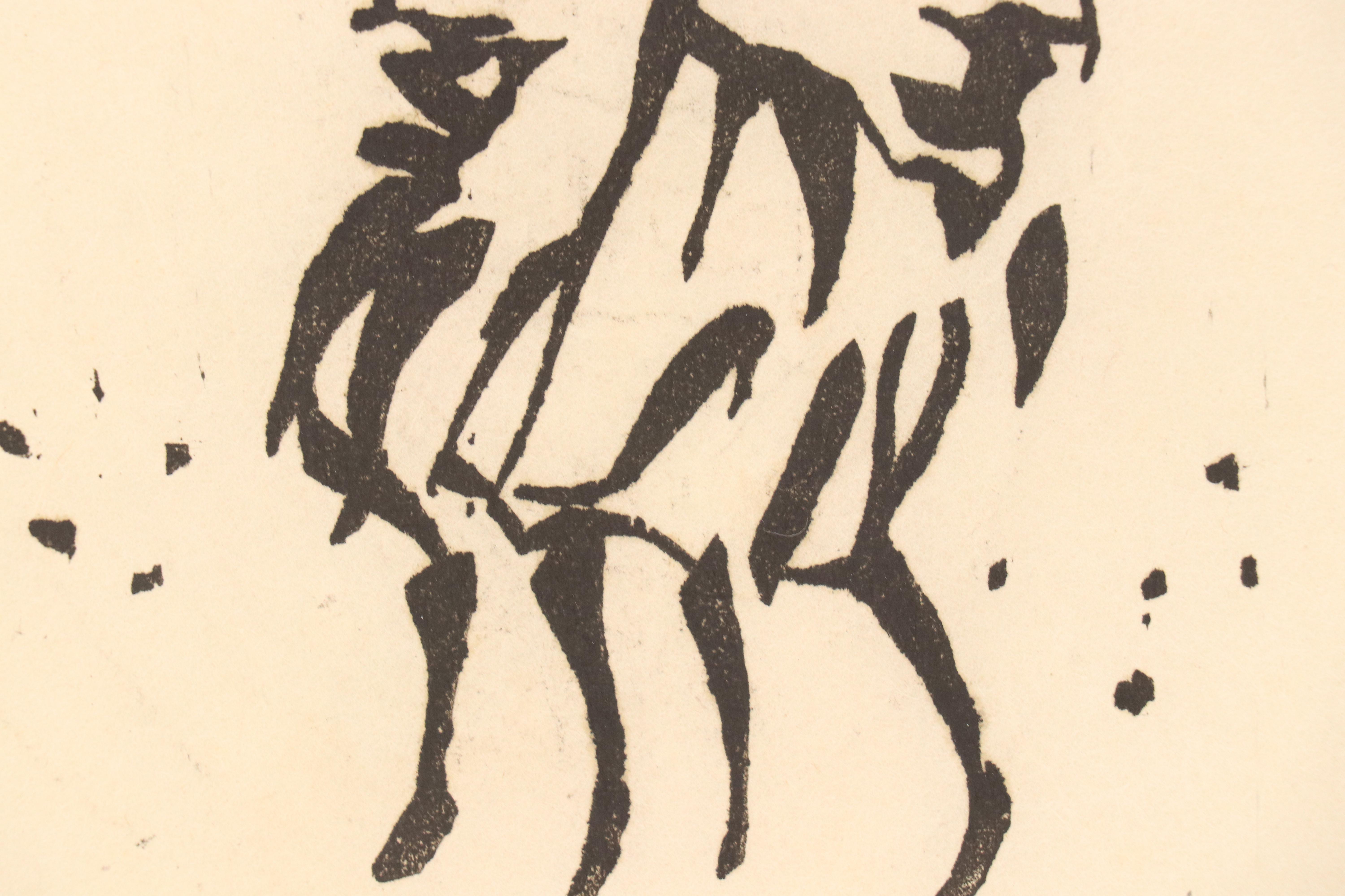 Leonard Maurer Modernist Woodcuts, 1960s