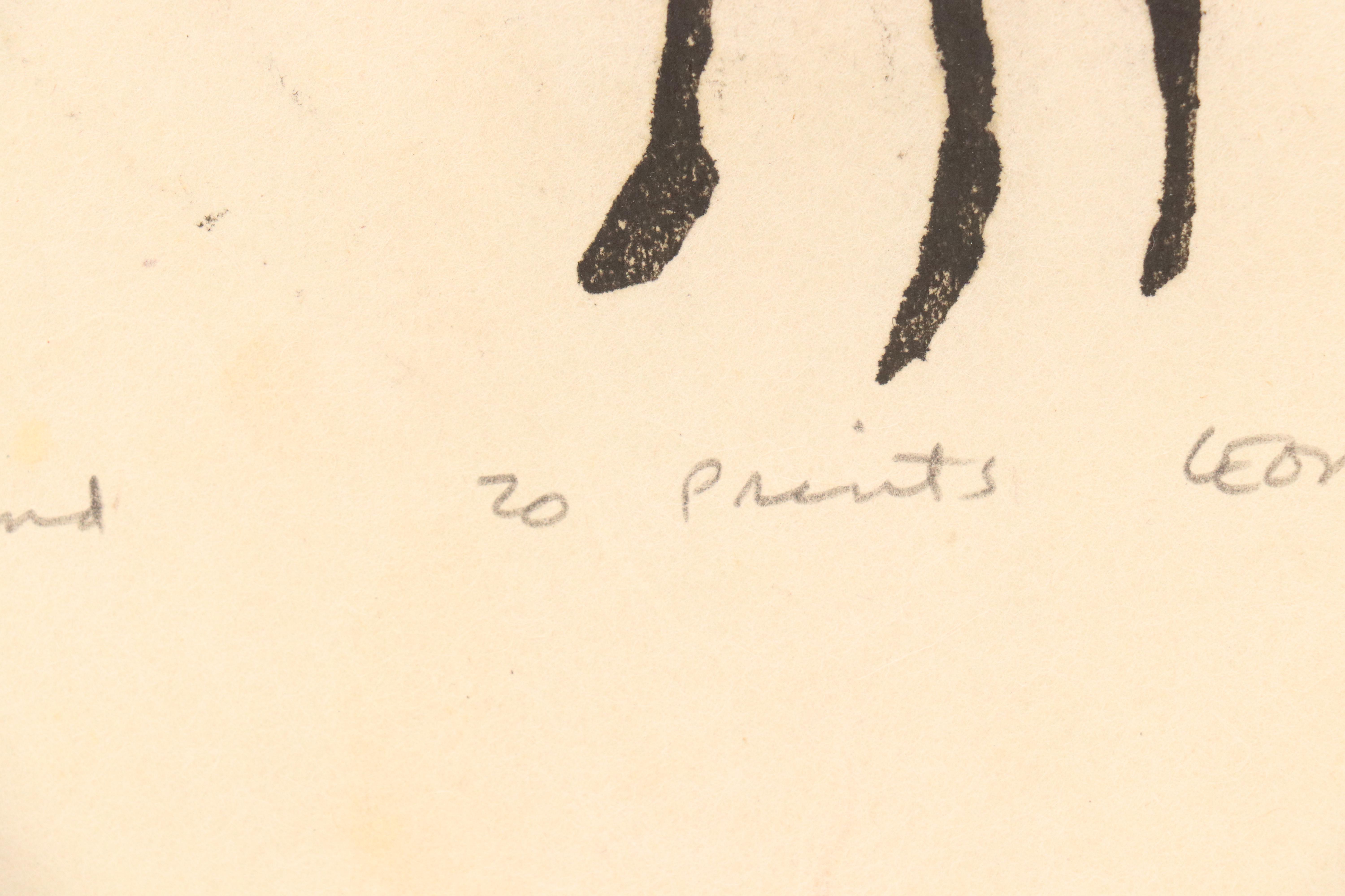 Leonard Maurer Modernist Woodcuts, 1960s