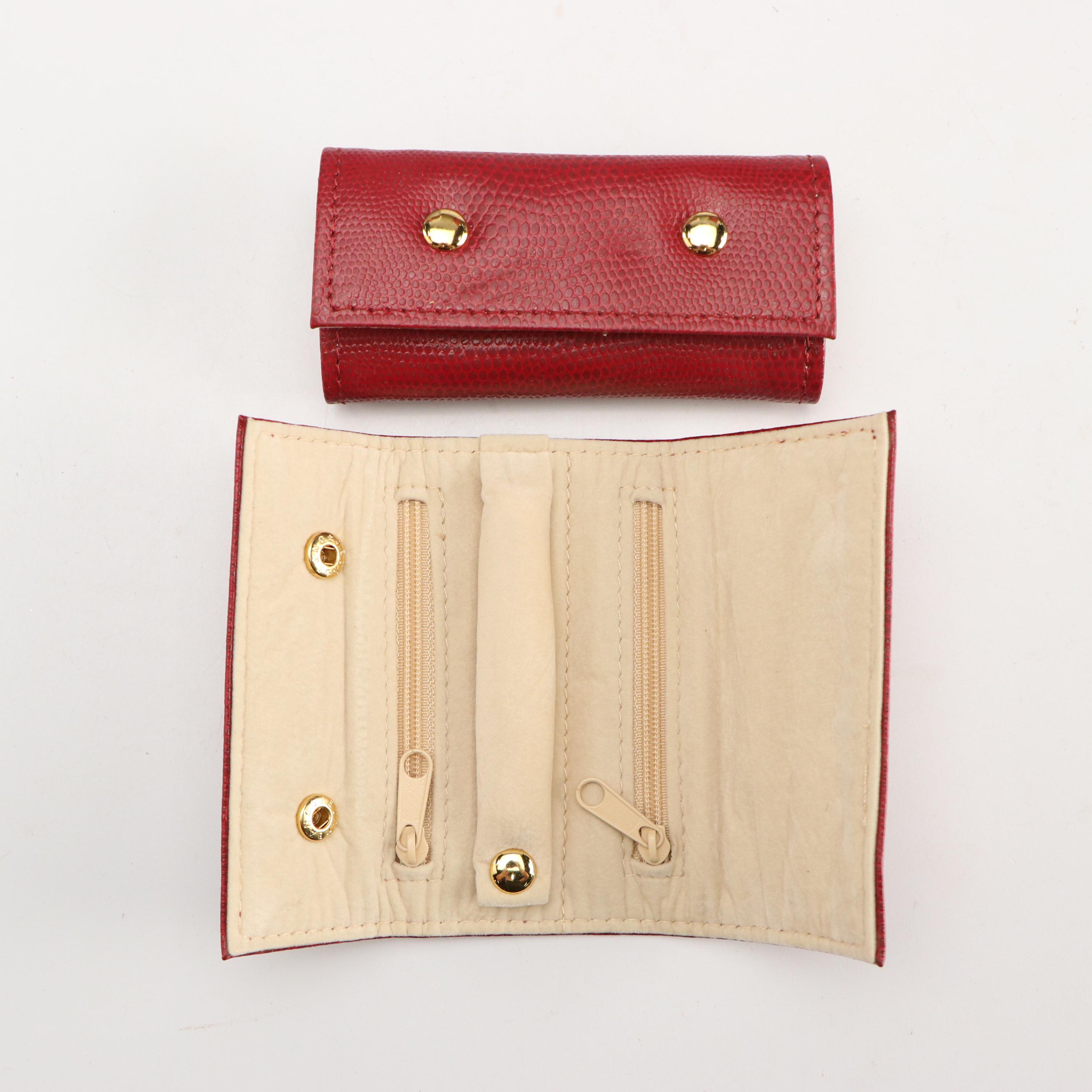 Bacci Zip-Around Wallet with Other Leather Jewelry Displays and Travel Cases