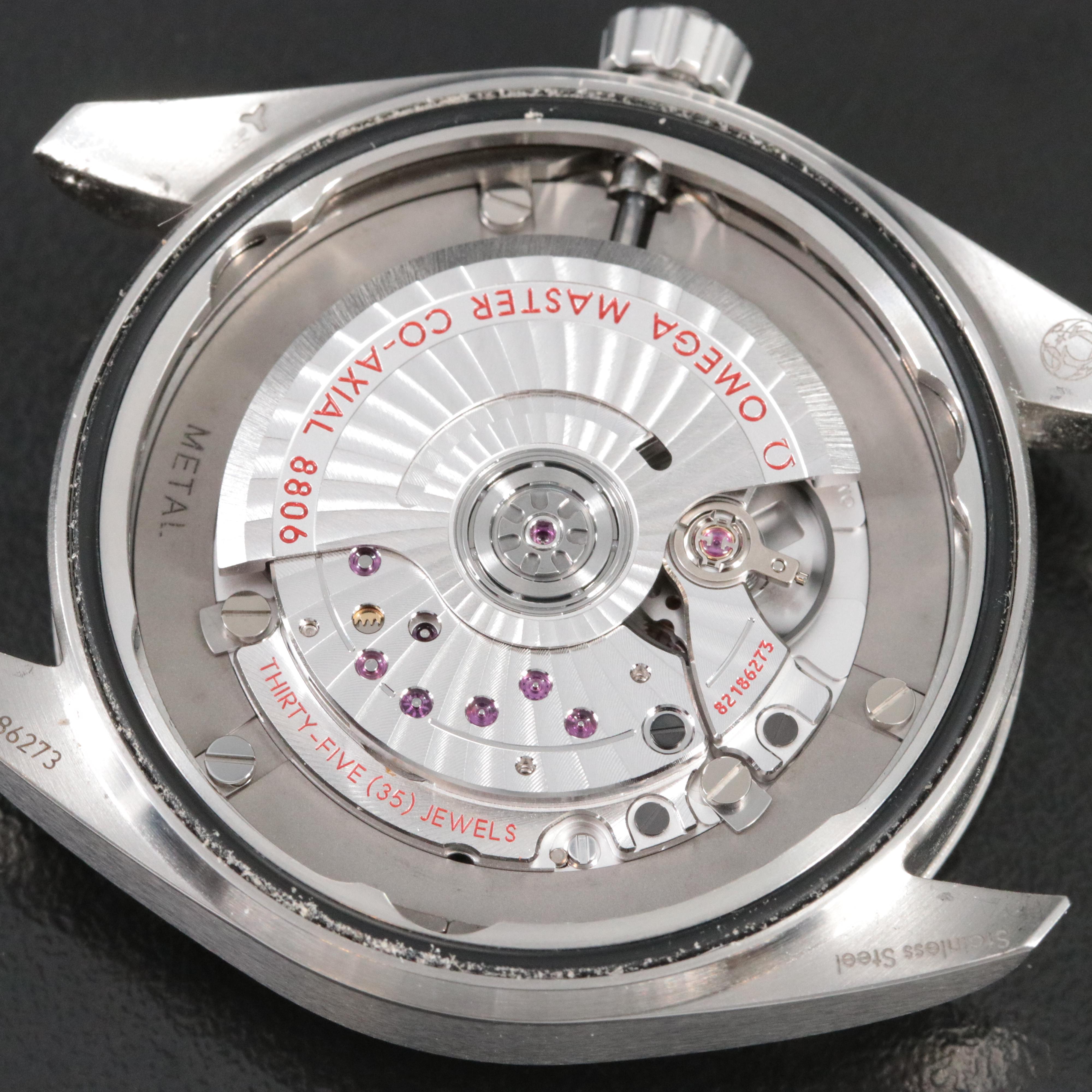 Omega Seamaster Railmaster Blue 40mm Steel Automatic Watch 220.10.40.20.03.001