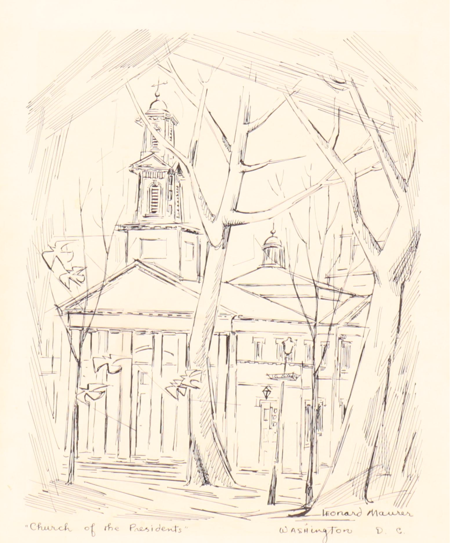 Leonard Maurer Architectural Drawings, Mid-20th Century