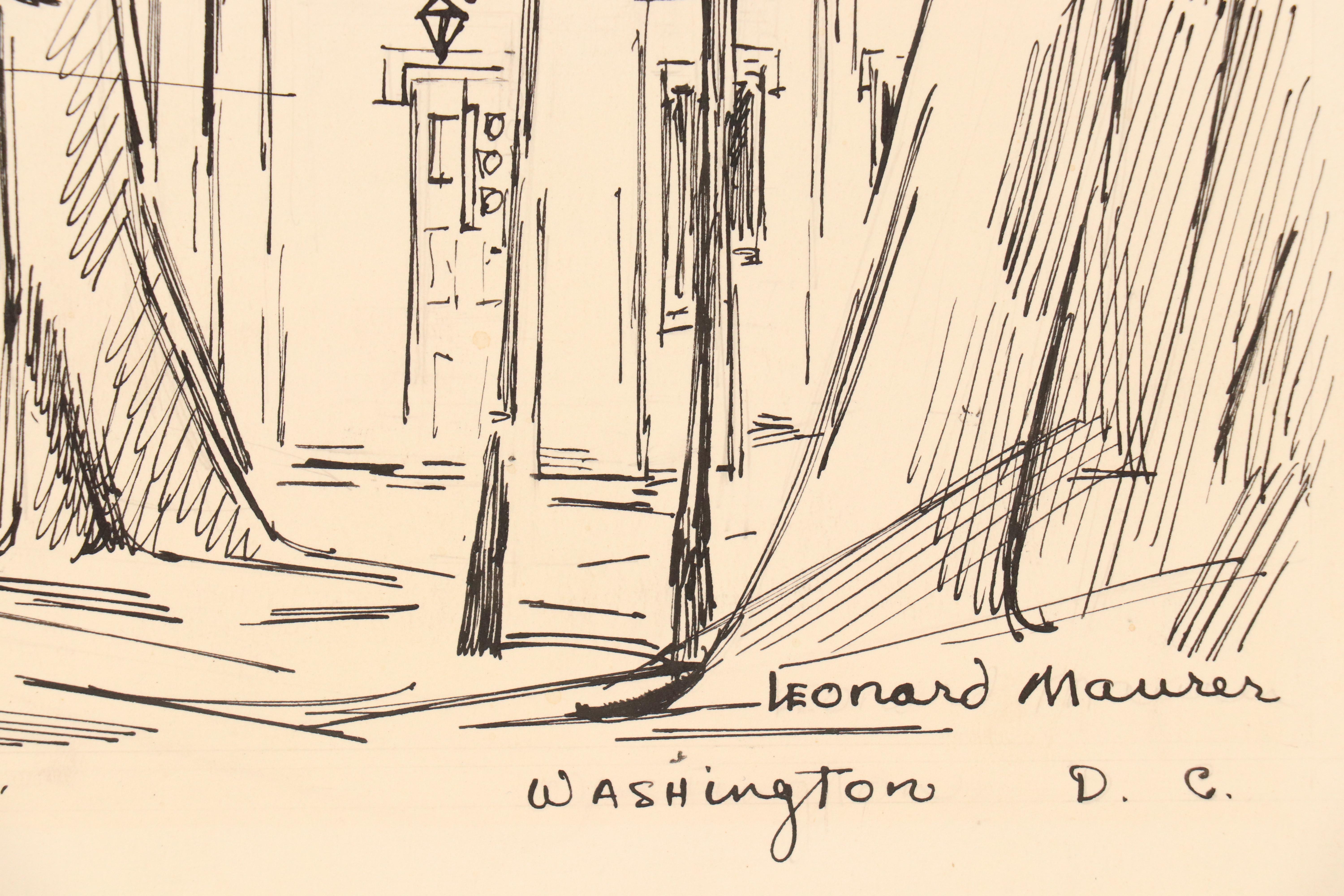 Leonard Maurer Architectural Drawings, Mid-20th Century
