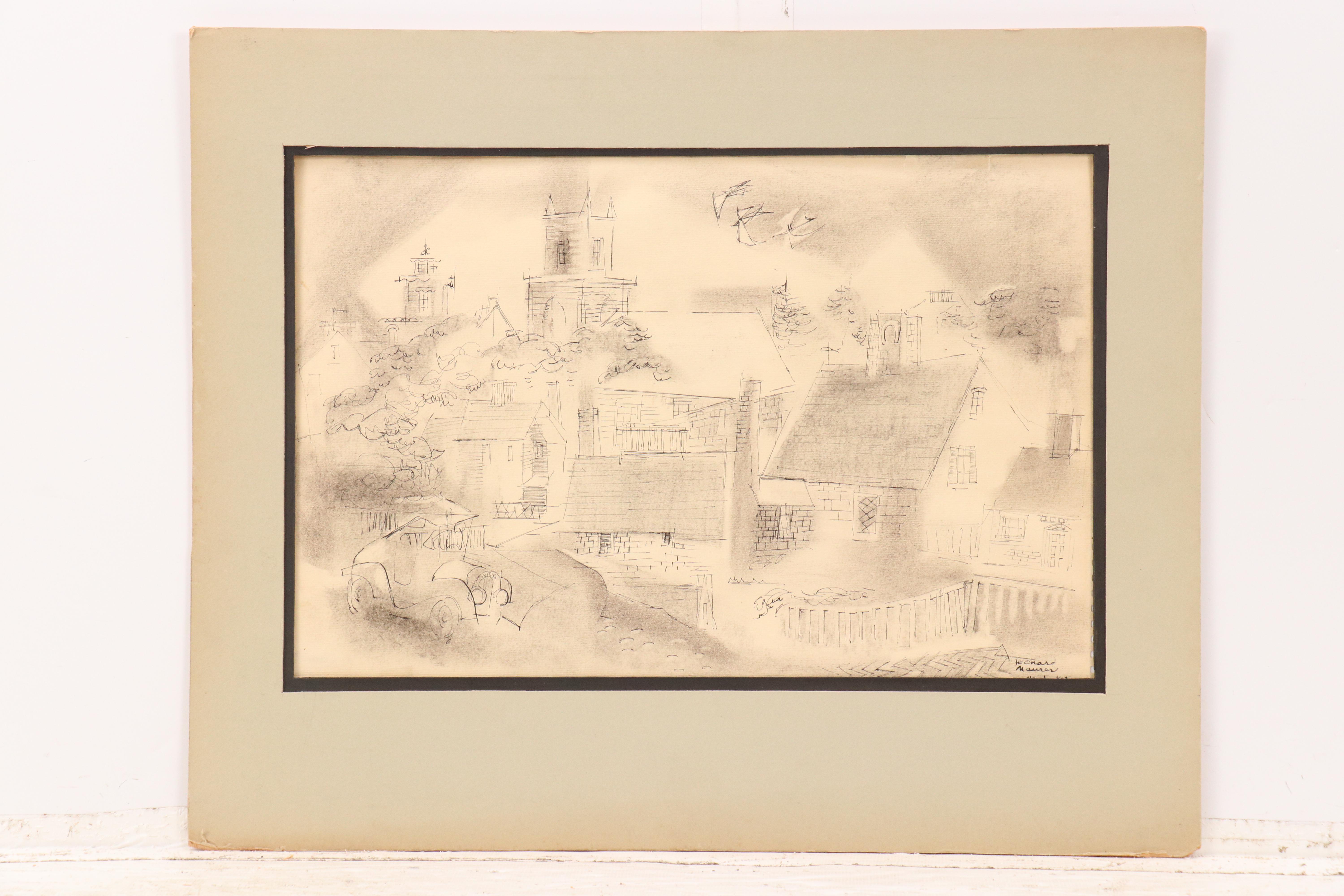 Leonard Maurer Architectural Drawings, Mid-20th Century